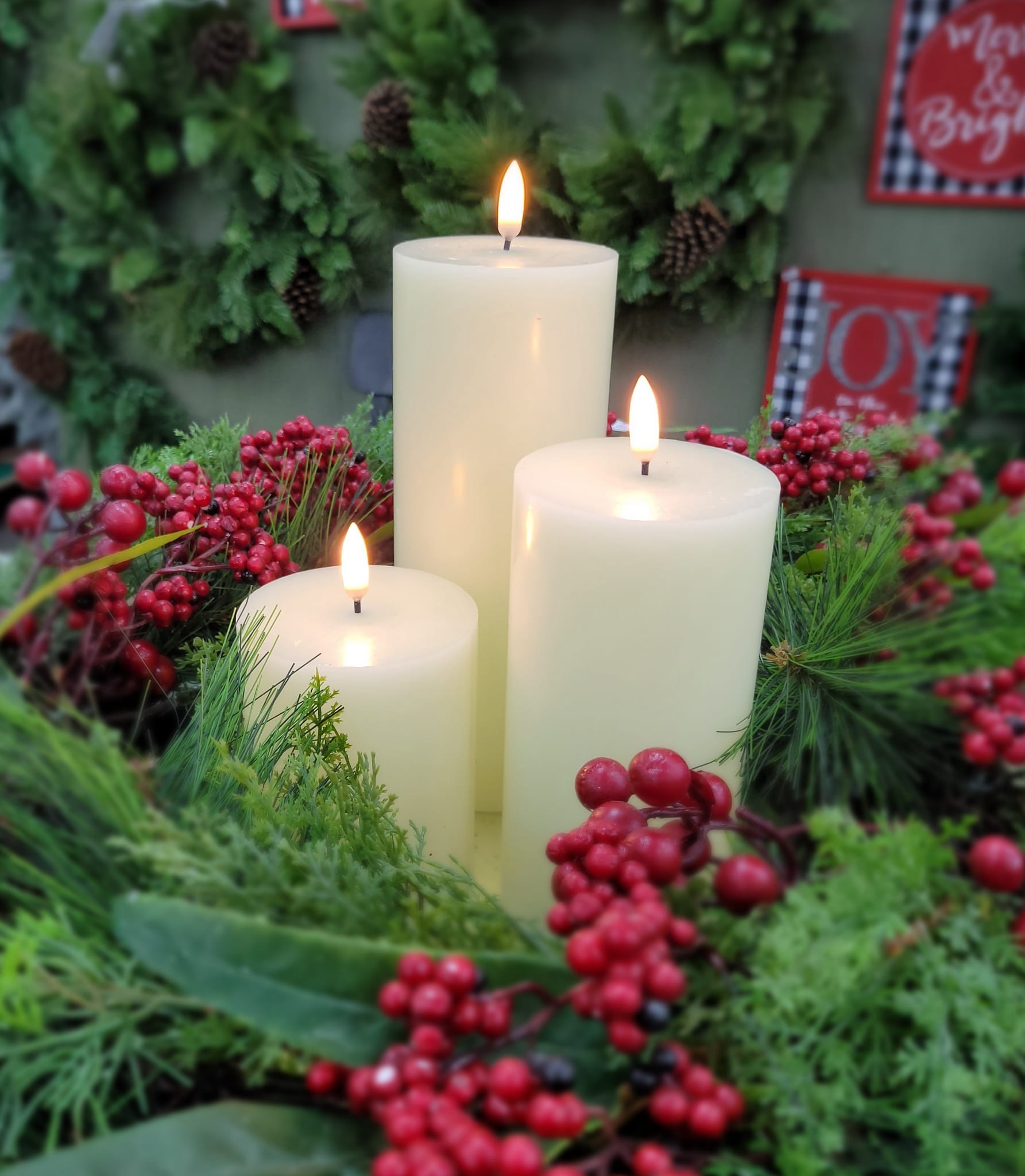 LED Wax Faux Candle