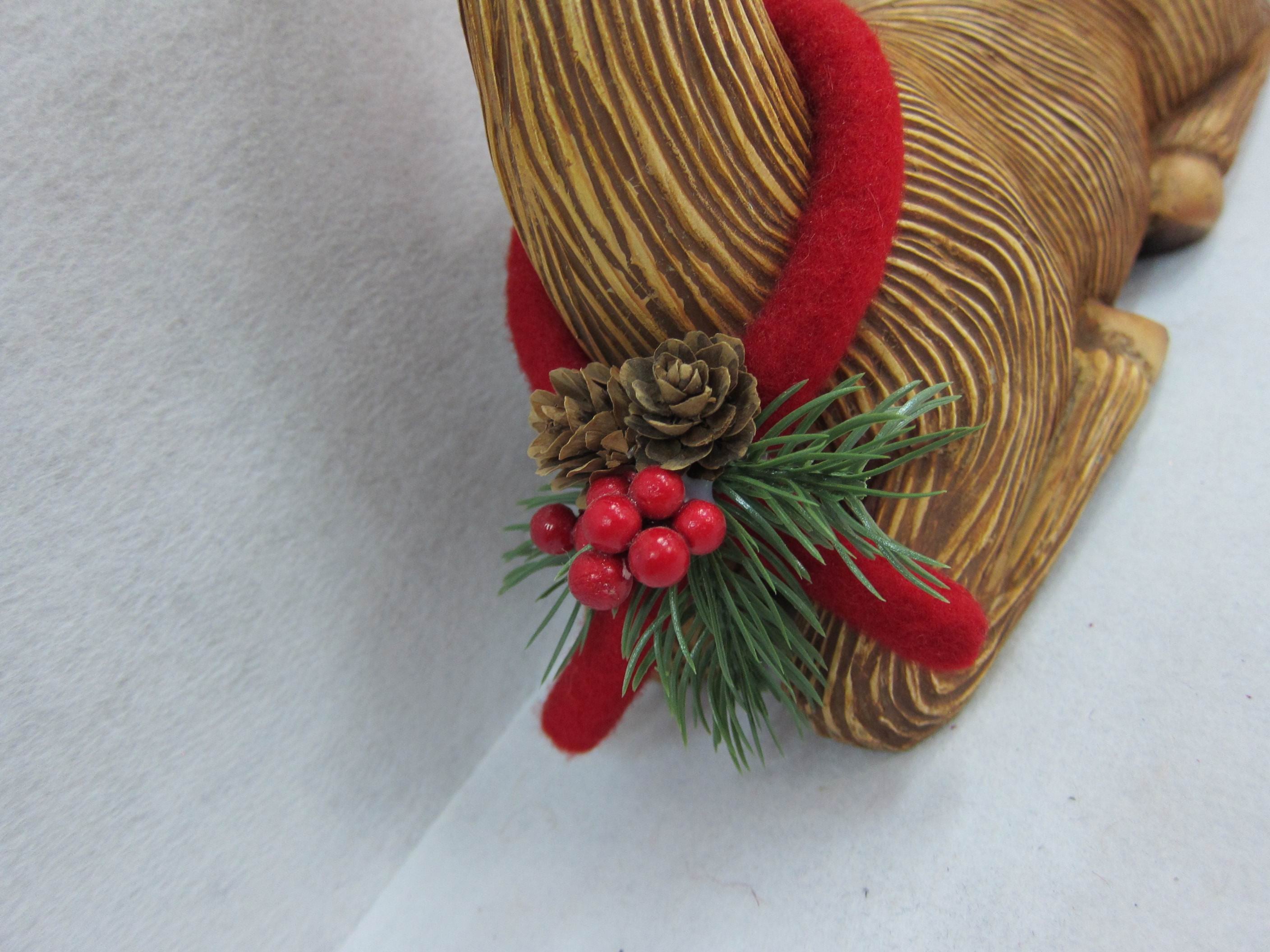 10"H Polyresin Woodland Sitting Deer