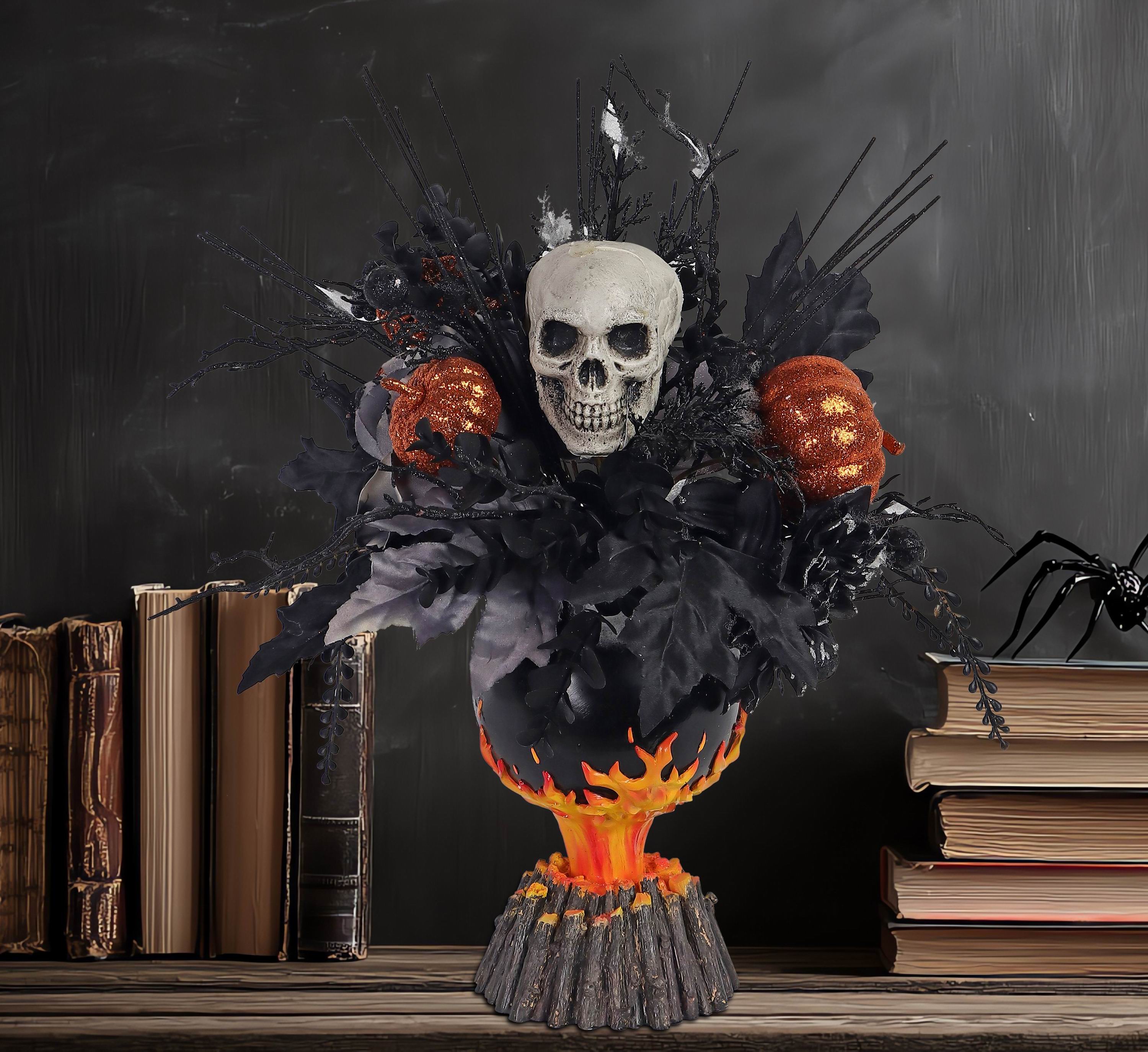 16"H. Halloween Table Top Floral Arrangement