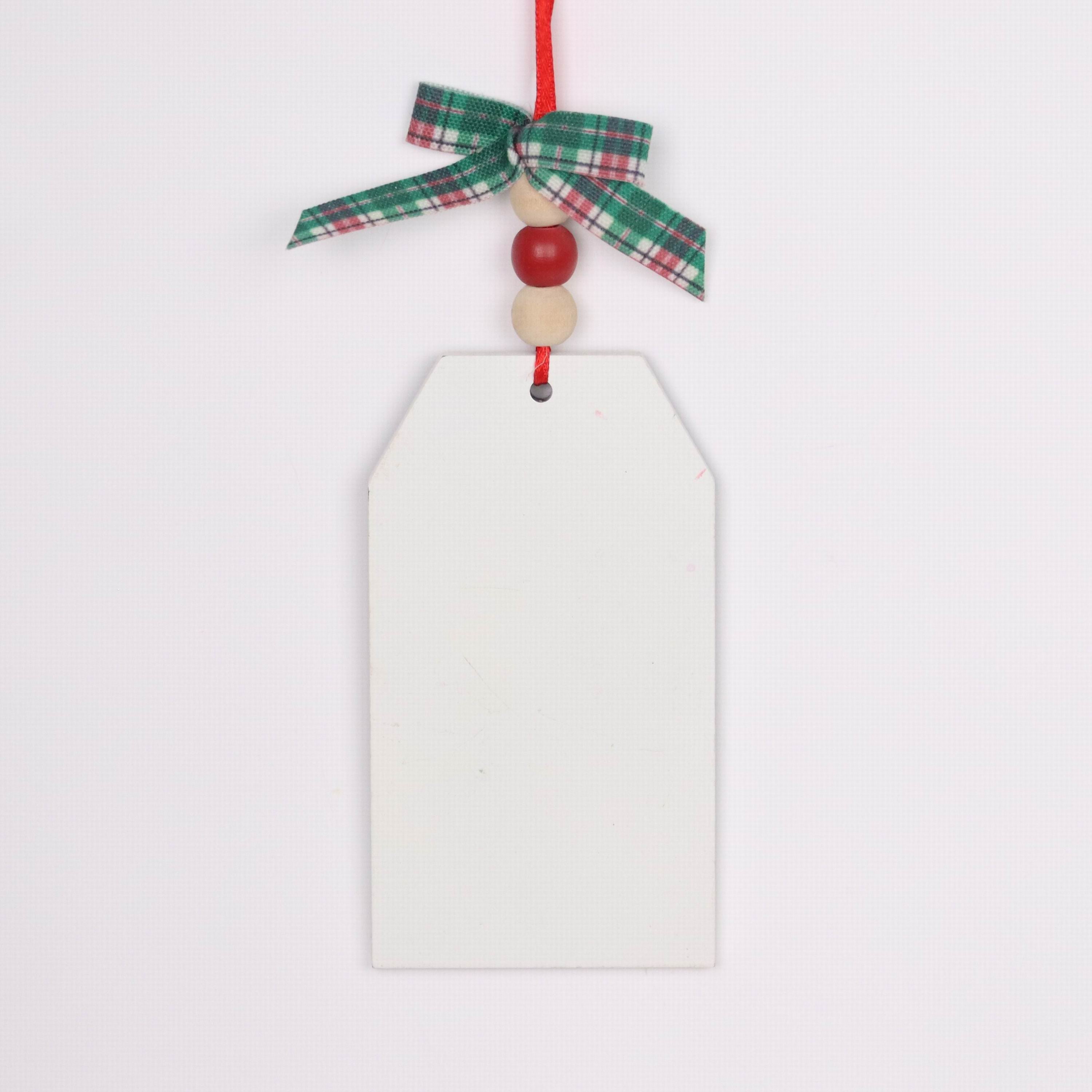 "Peace" tag ornament