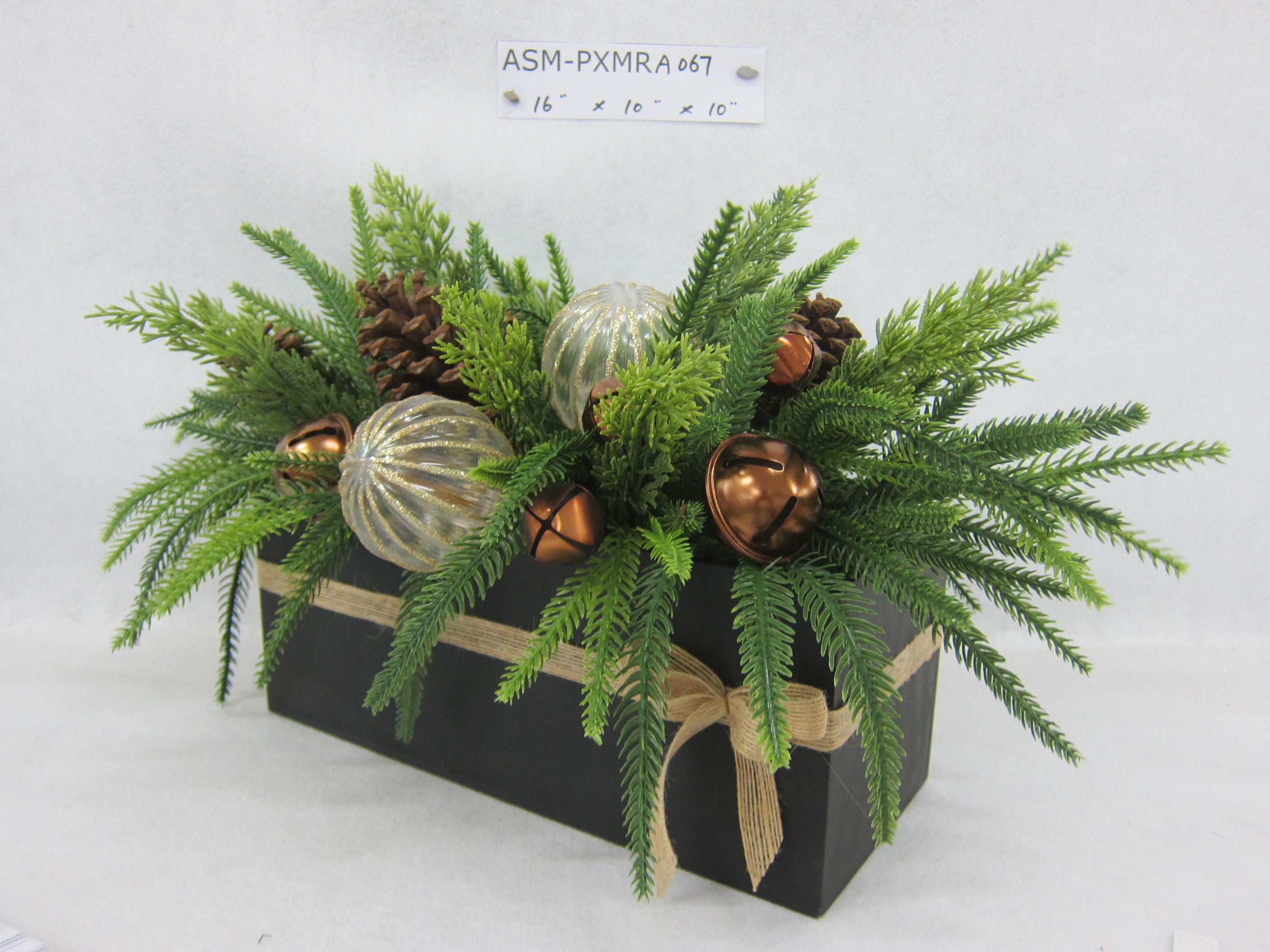 16" Floral Arrangements with Cones Table Top Centerpiece