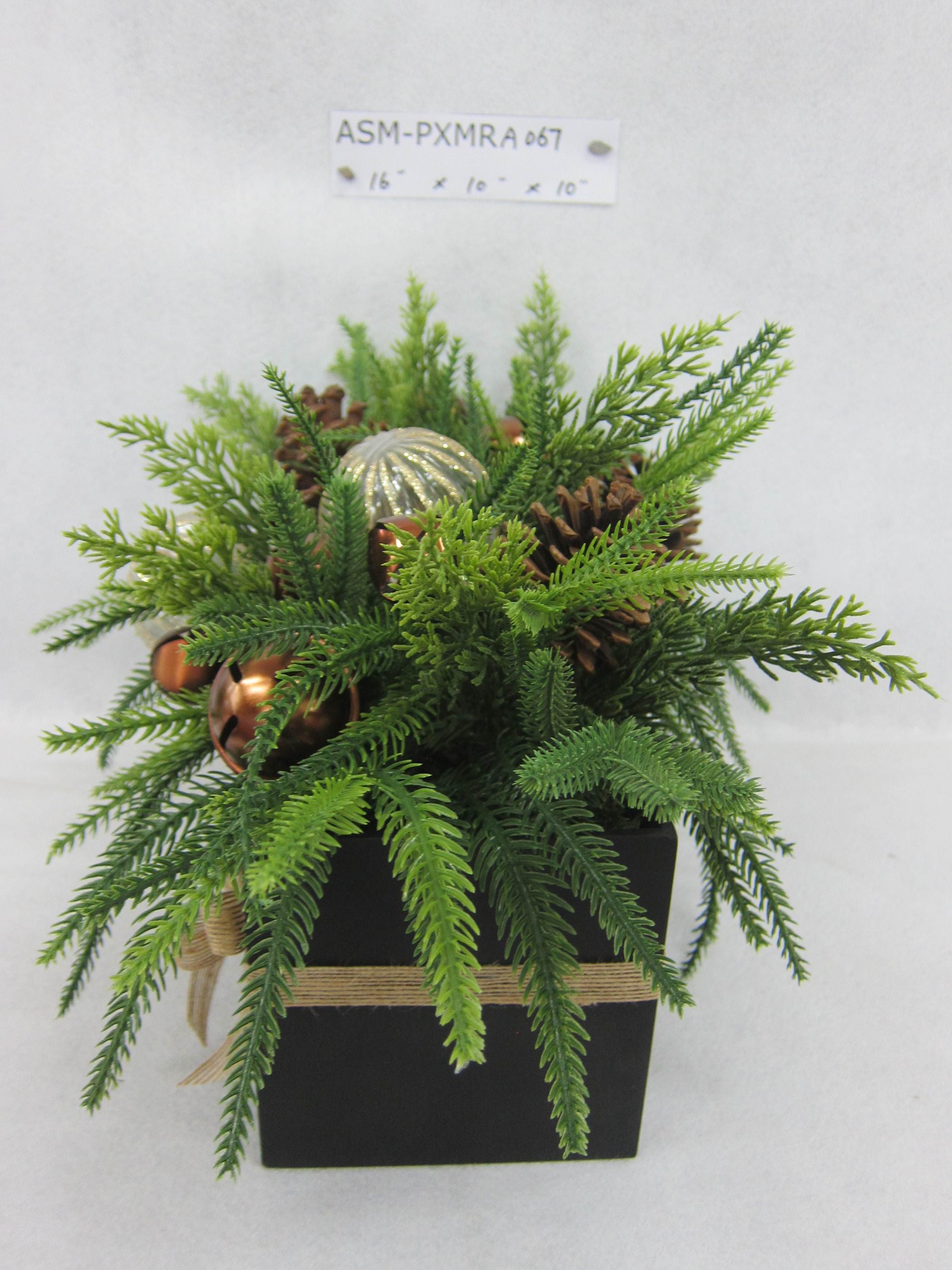 16" Floral Arrangements with Cones Table Top Centerpiece