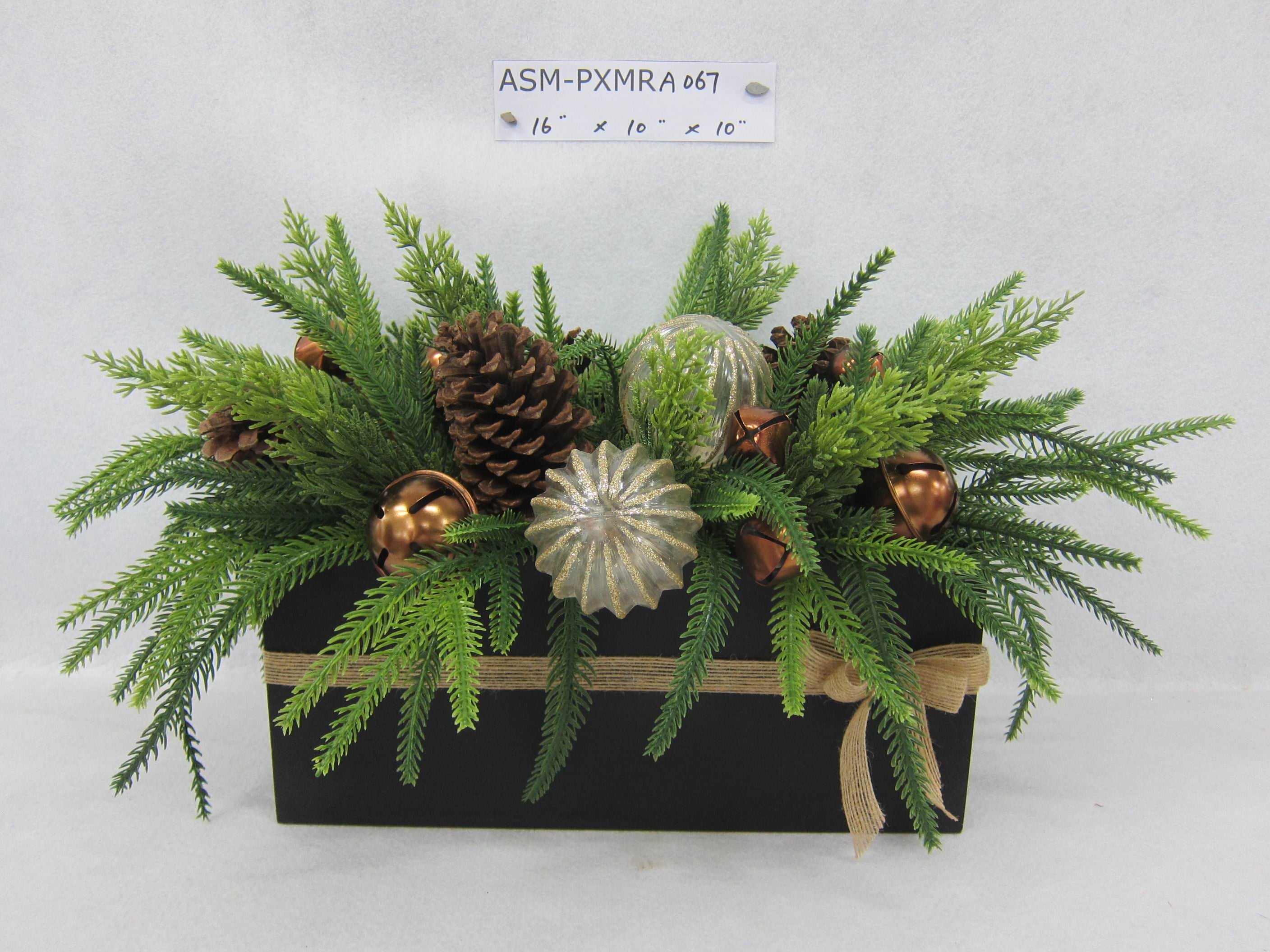 16" Floral Arrangements with Cones Table Top Centerpiece