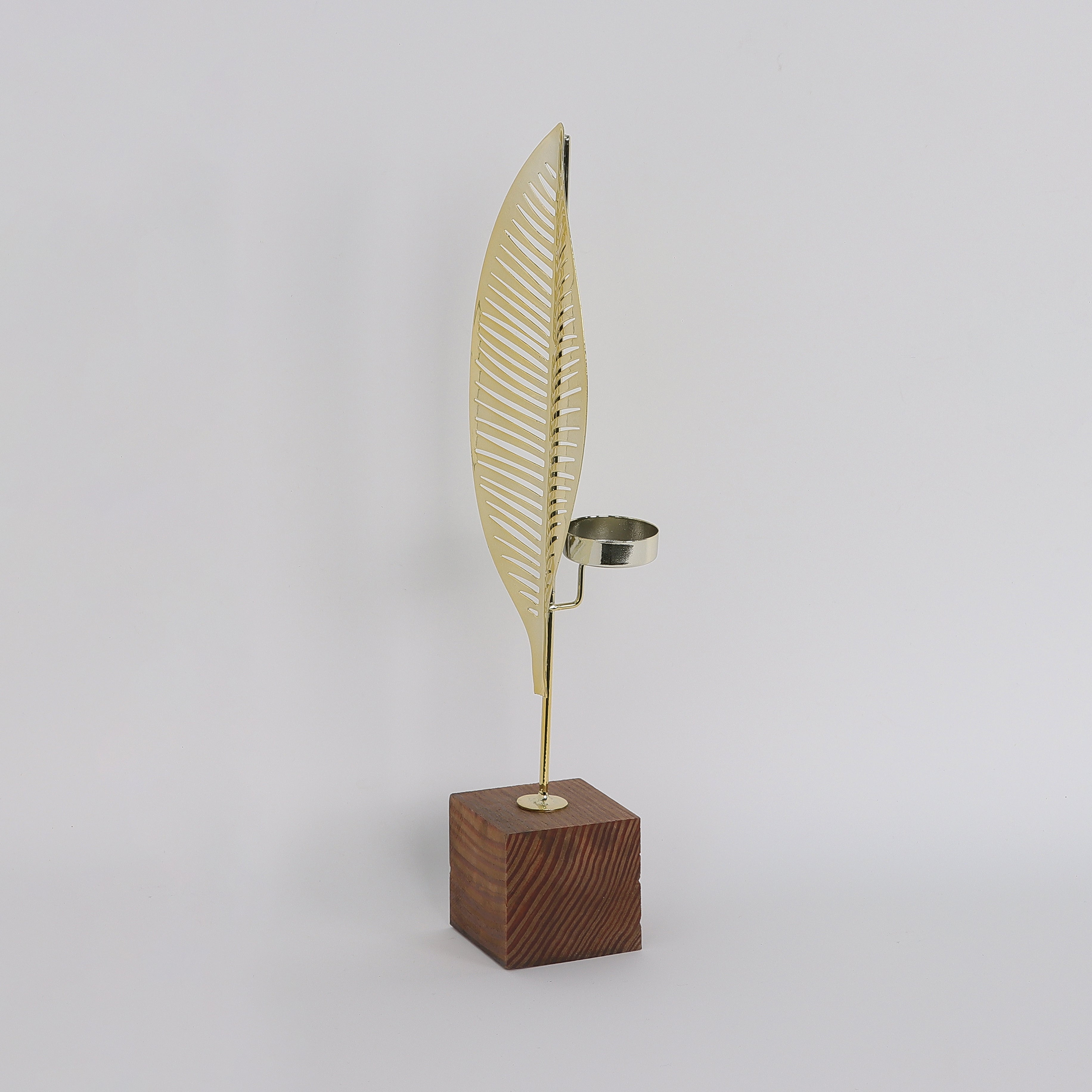 13.8INCH Metal golden leaf decoration