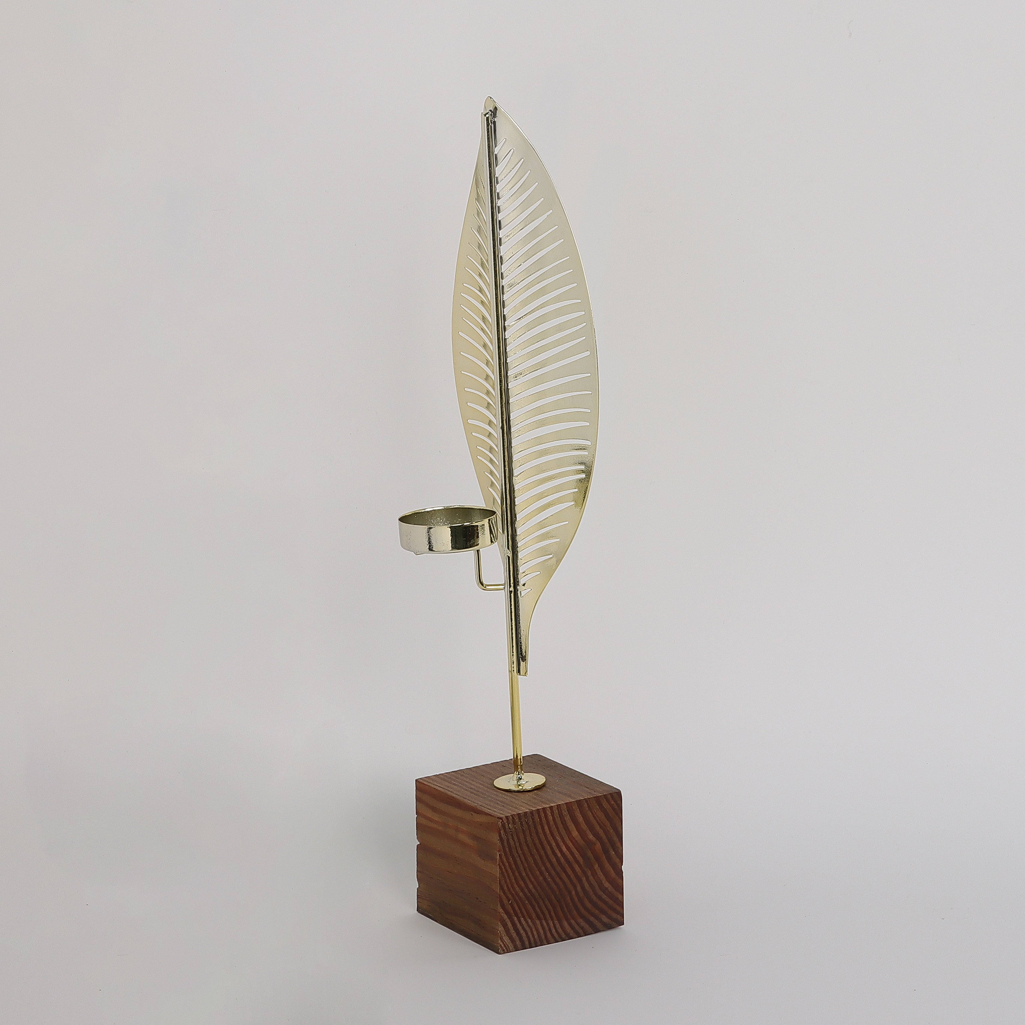 13.8INCH Metal golden leaf decoration