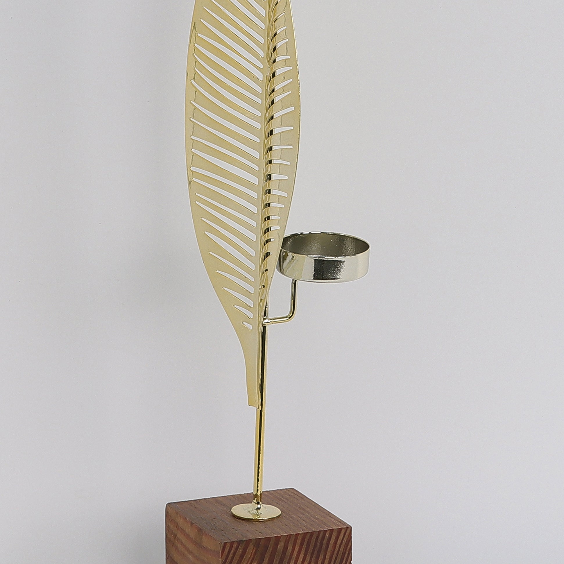 13.8INCH Metal golden leaf decoration