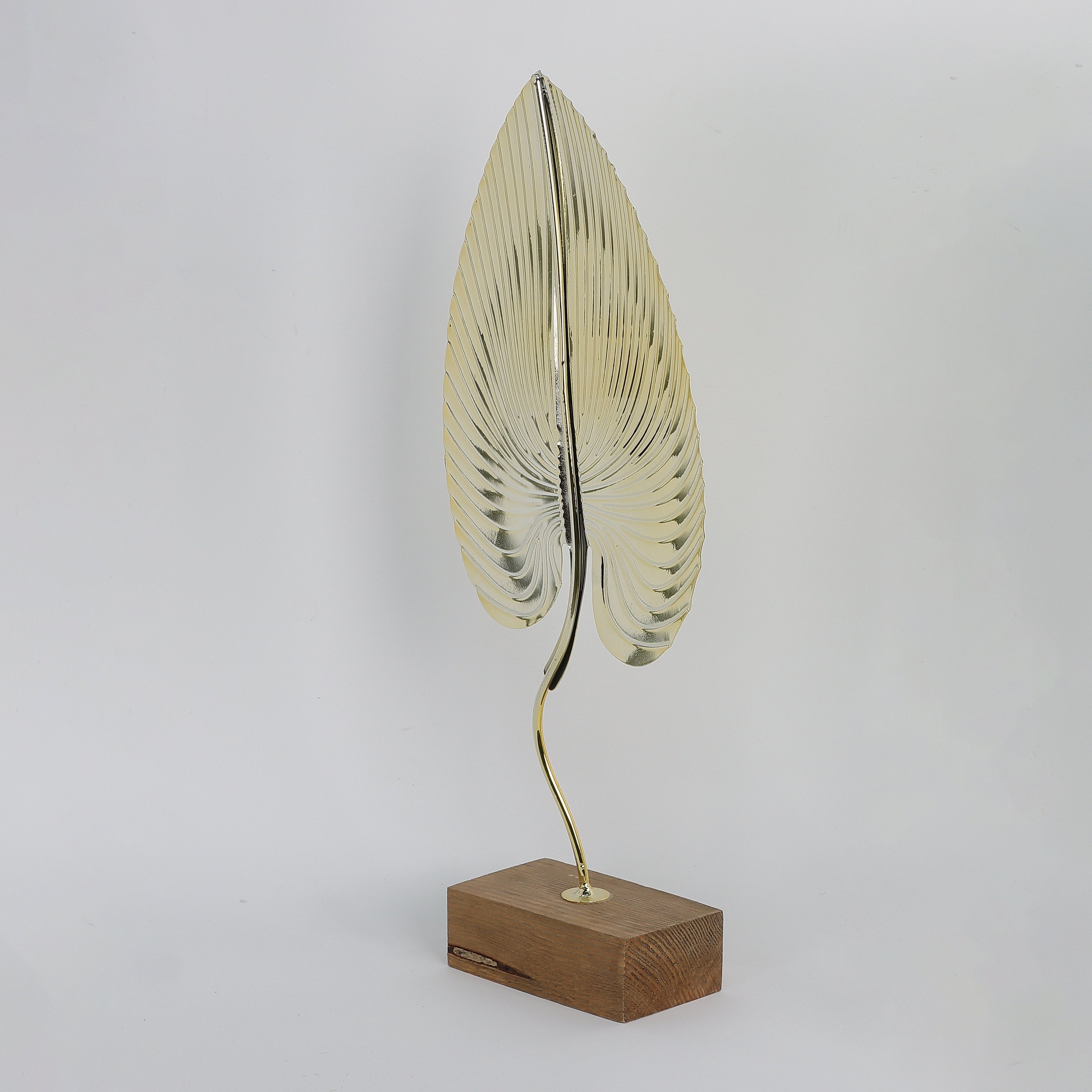 18.5INCH Metal golden leaf decoration