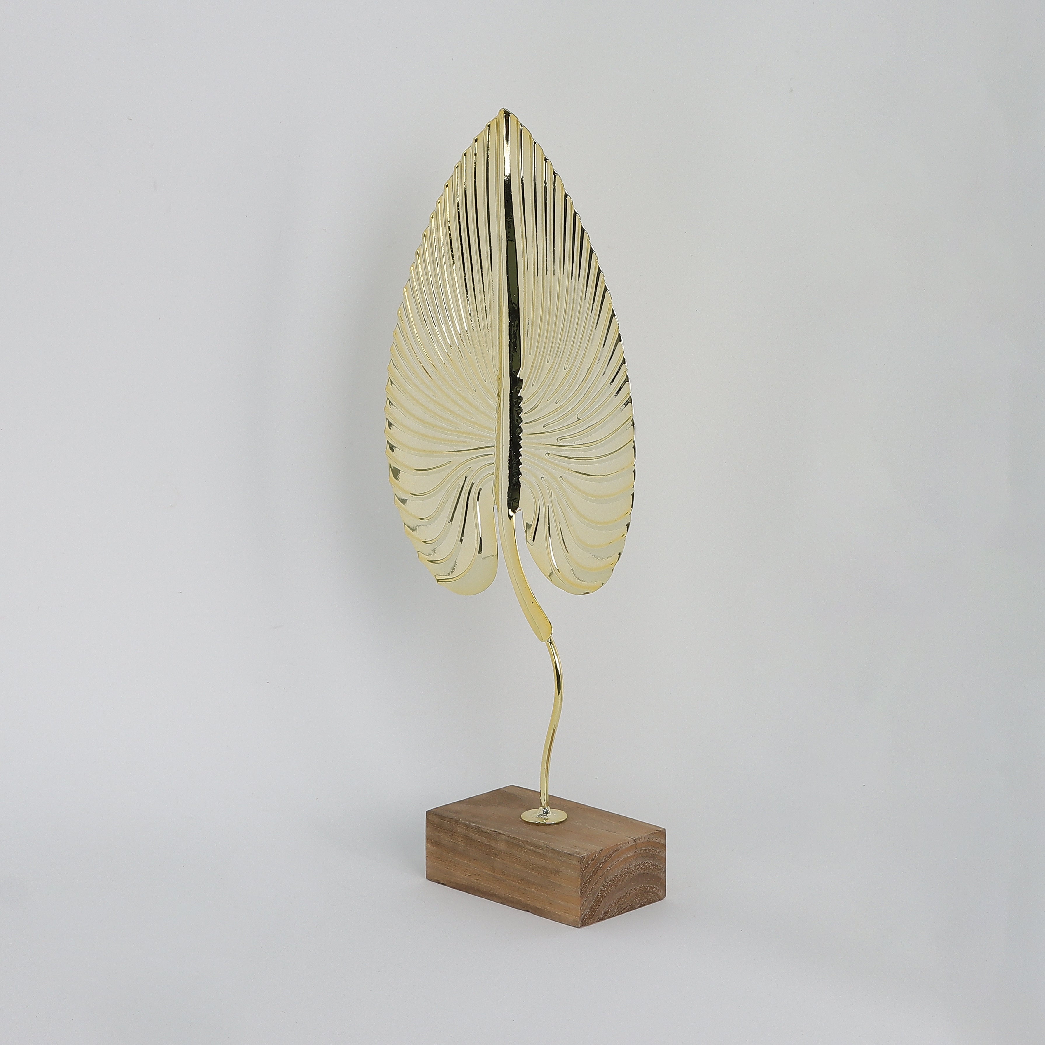 14.6INCH Metal golden leaf decoration