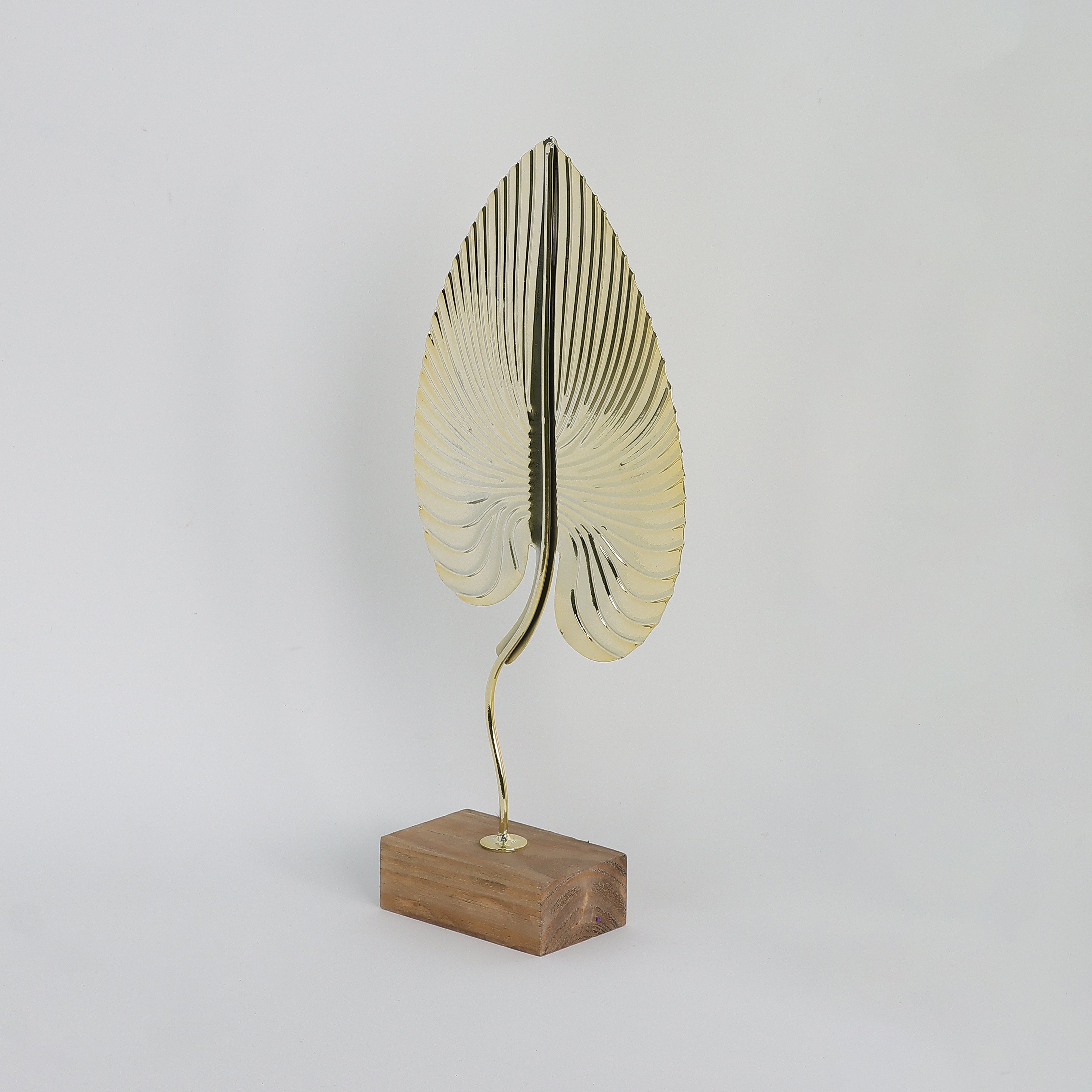 14.6INCH Metal golden leaf decoration