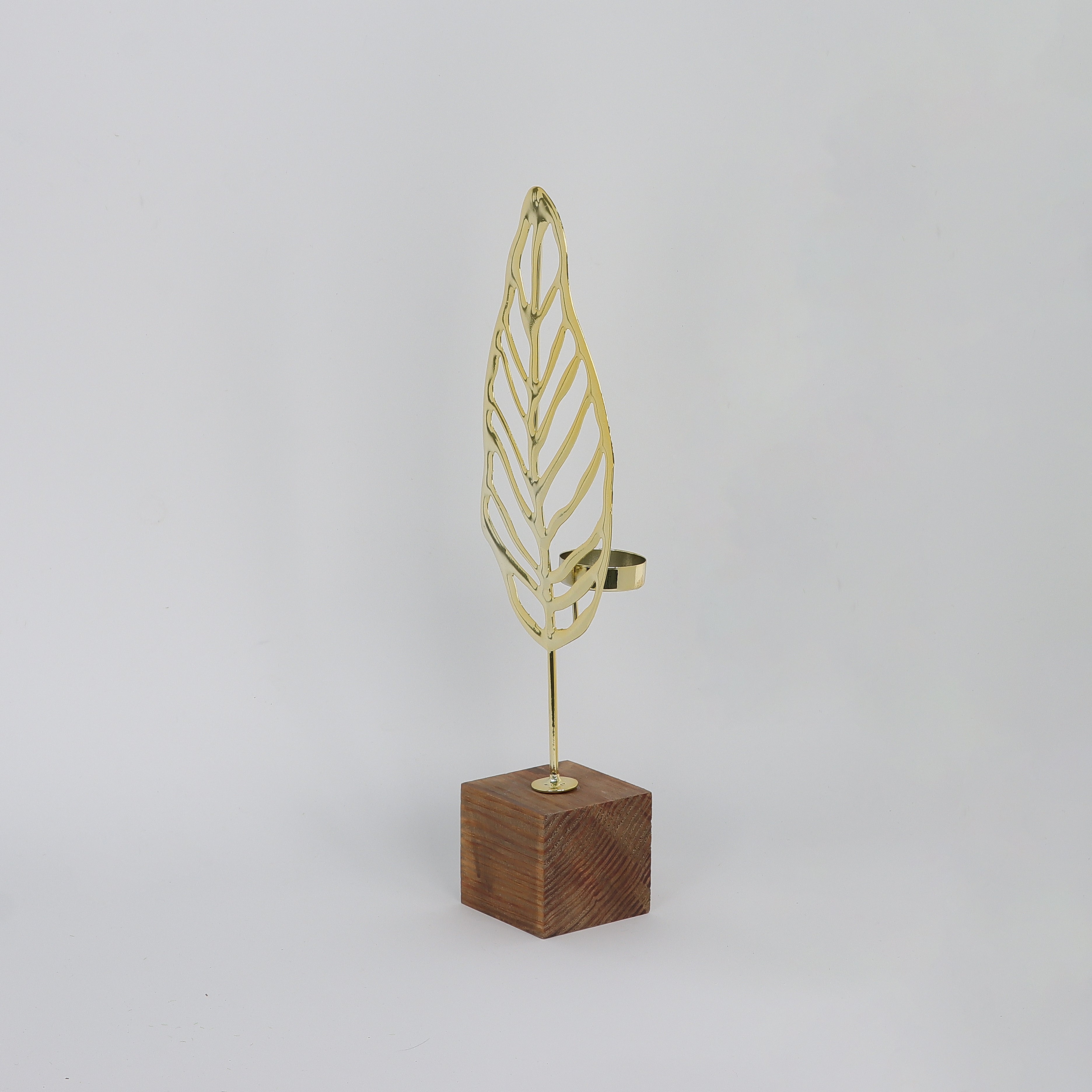 13.5INCH Metal golden leaf decoration