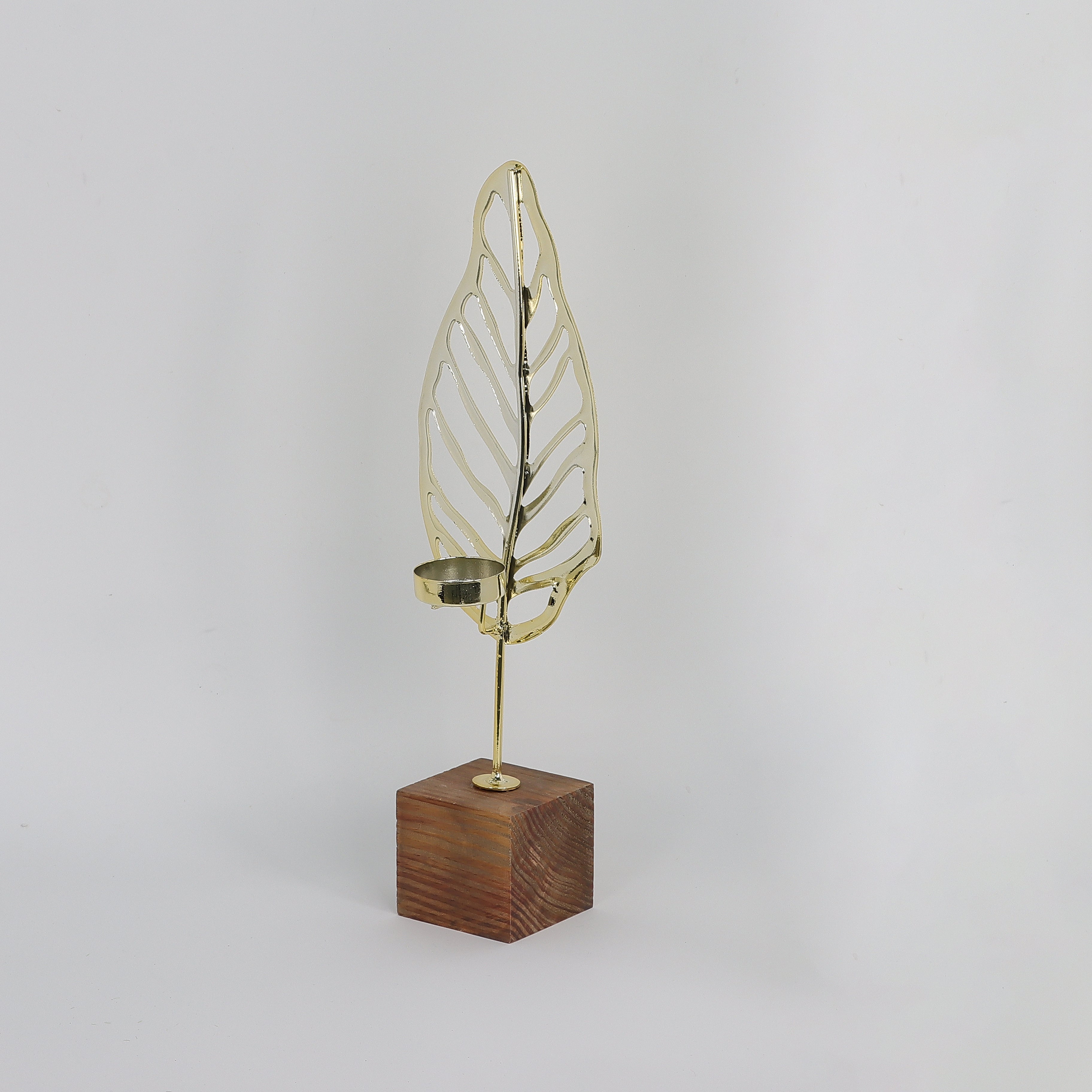 13.5INCH Metal golden leaf decoration