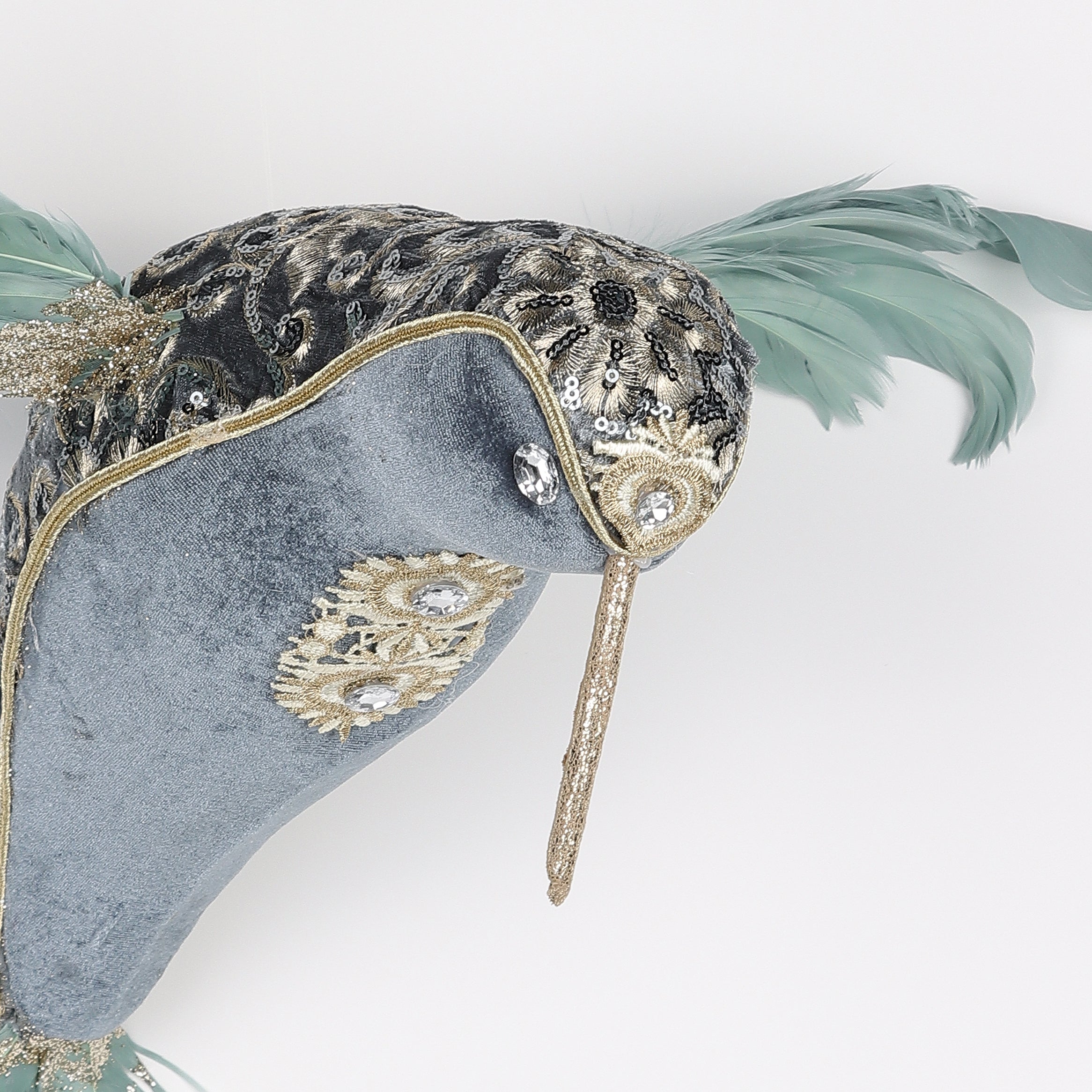 15.7 X 7.8 X 13.8"H BLUE HUMMINGBIRD HANGING DECOR