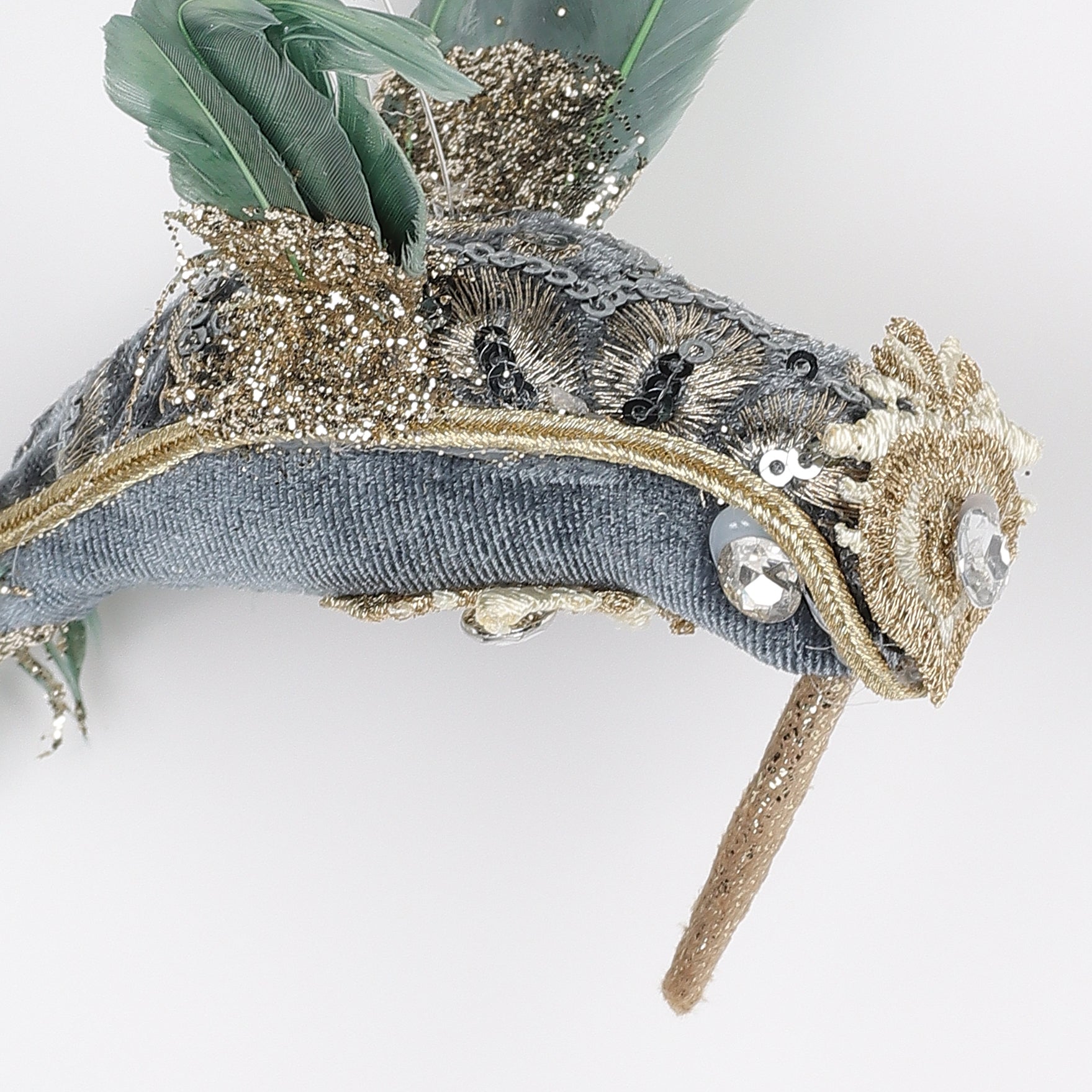 5.5 X 3.2 X 5.5"H BLUE HUMMINGBIRD HANGING DECOR