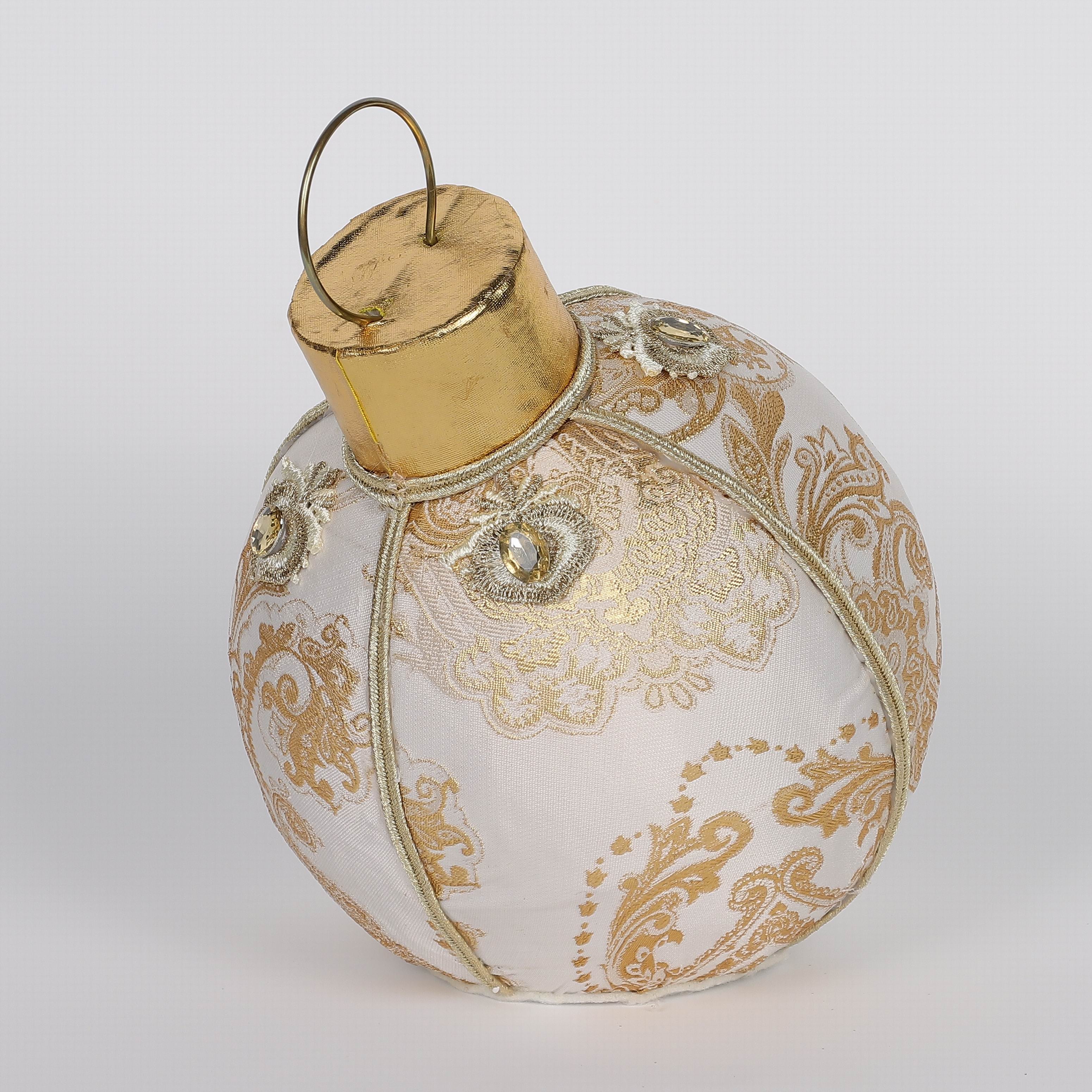 5.91 X 5.91 X 7.88"H GOLD ORNAMENT TABLE TOP DECOR