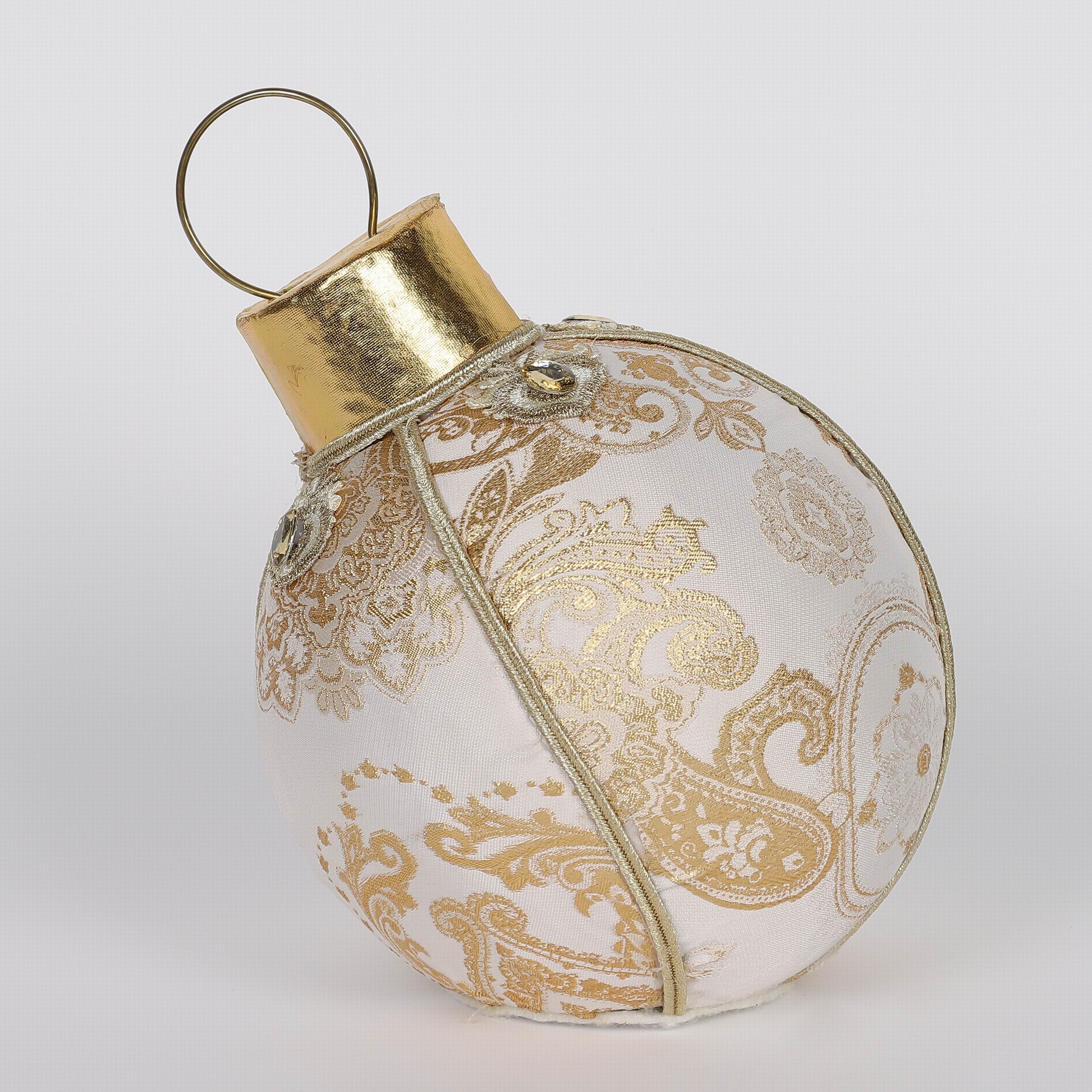 5.91 X 5.91 X 7.88"H GOLD ORNAMENT TABLE TOP DECOR