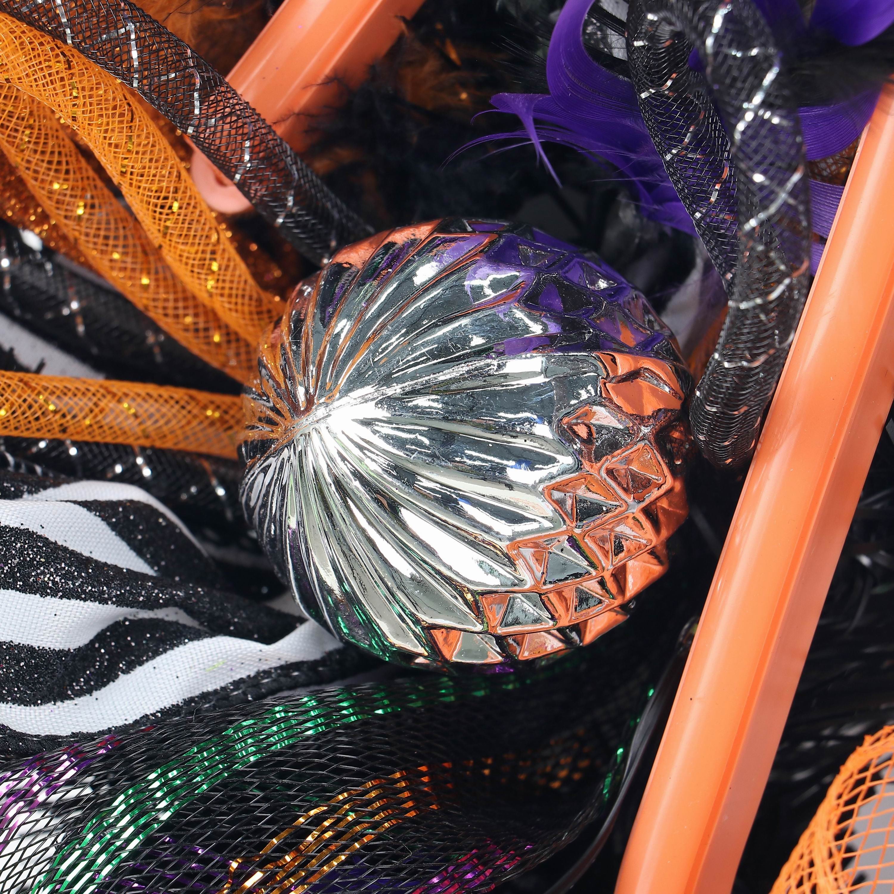 26" Neon Halloween Wreath