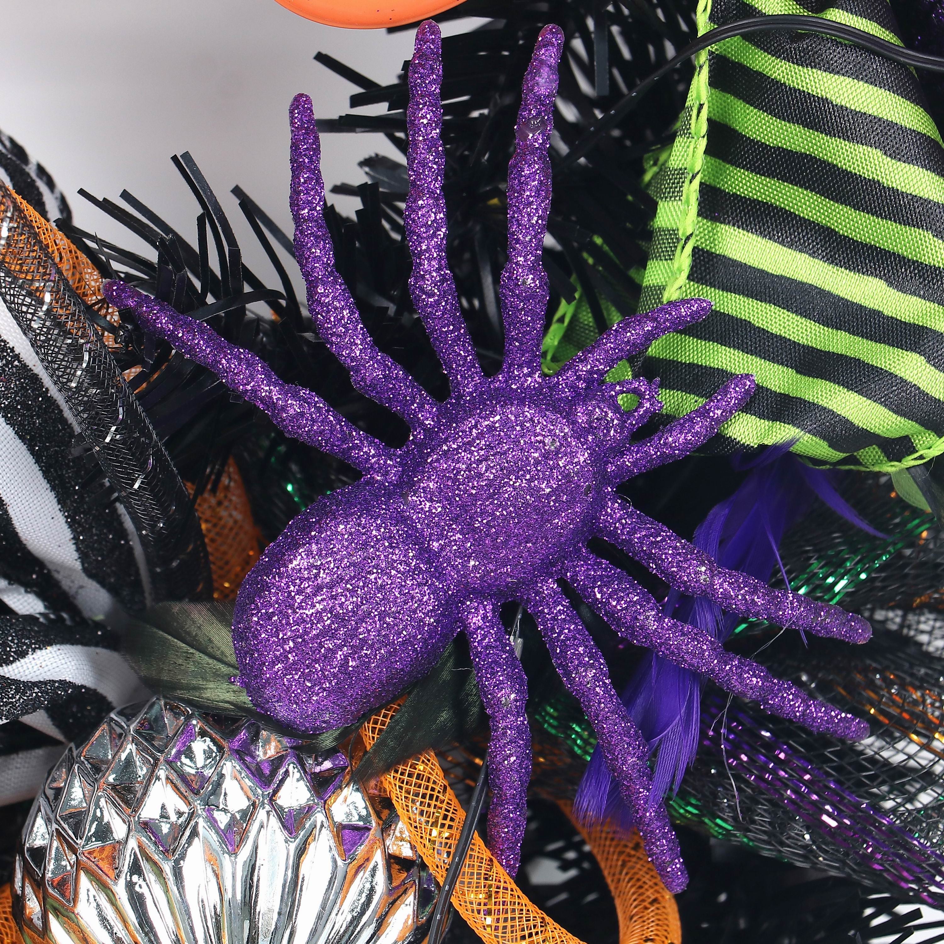 26" Neon Halloween Wreath