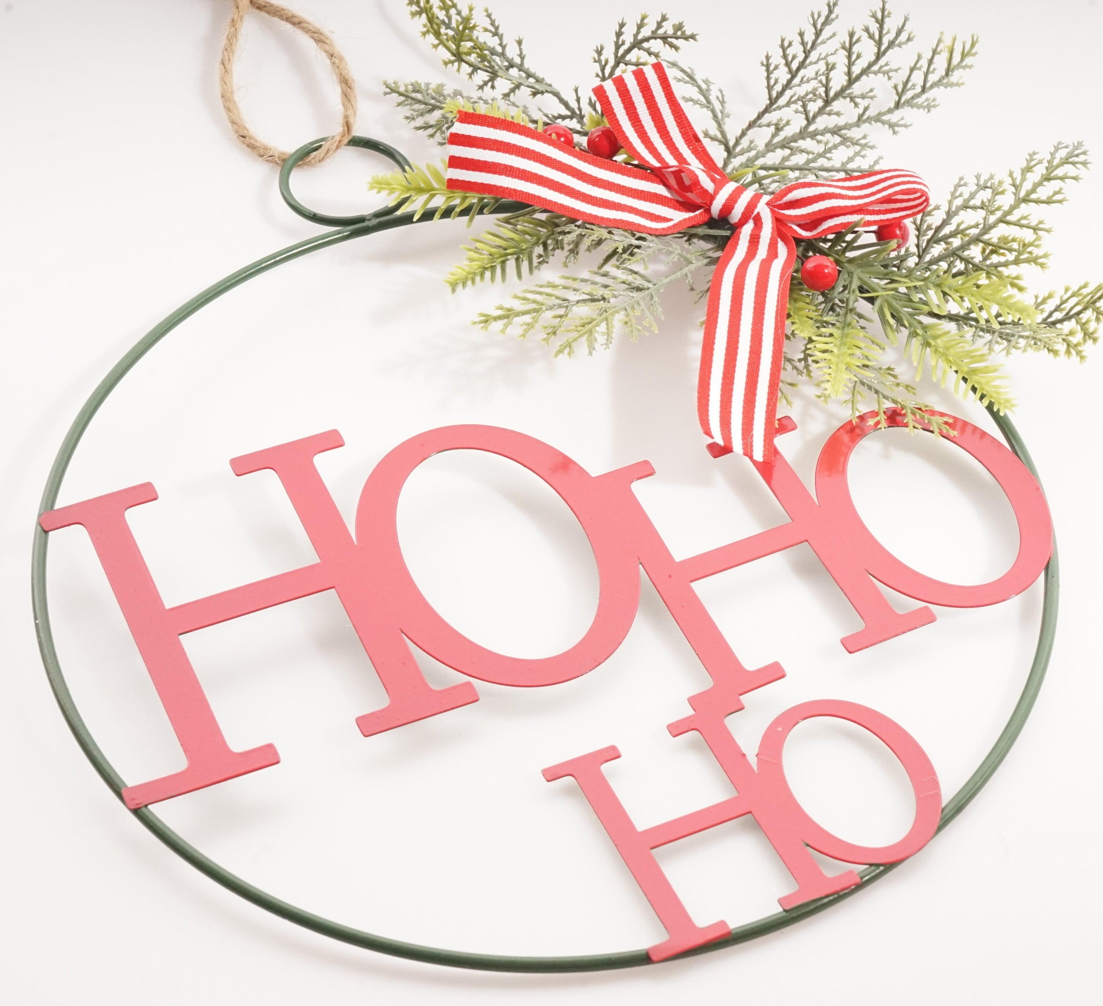 11.25" H Metal Hohoho Sign