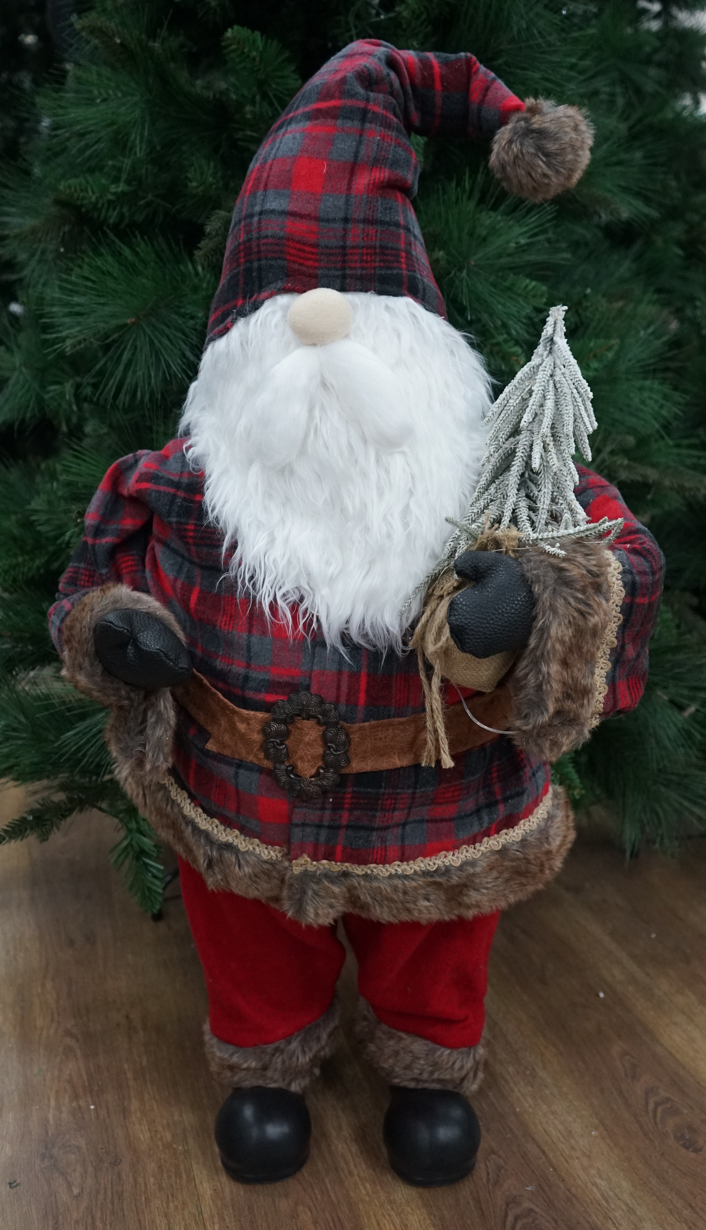 38''H Animated Gnome Santa