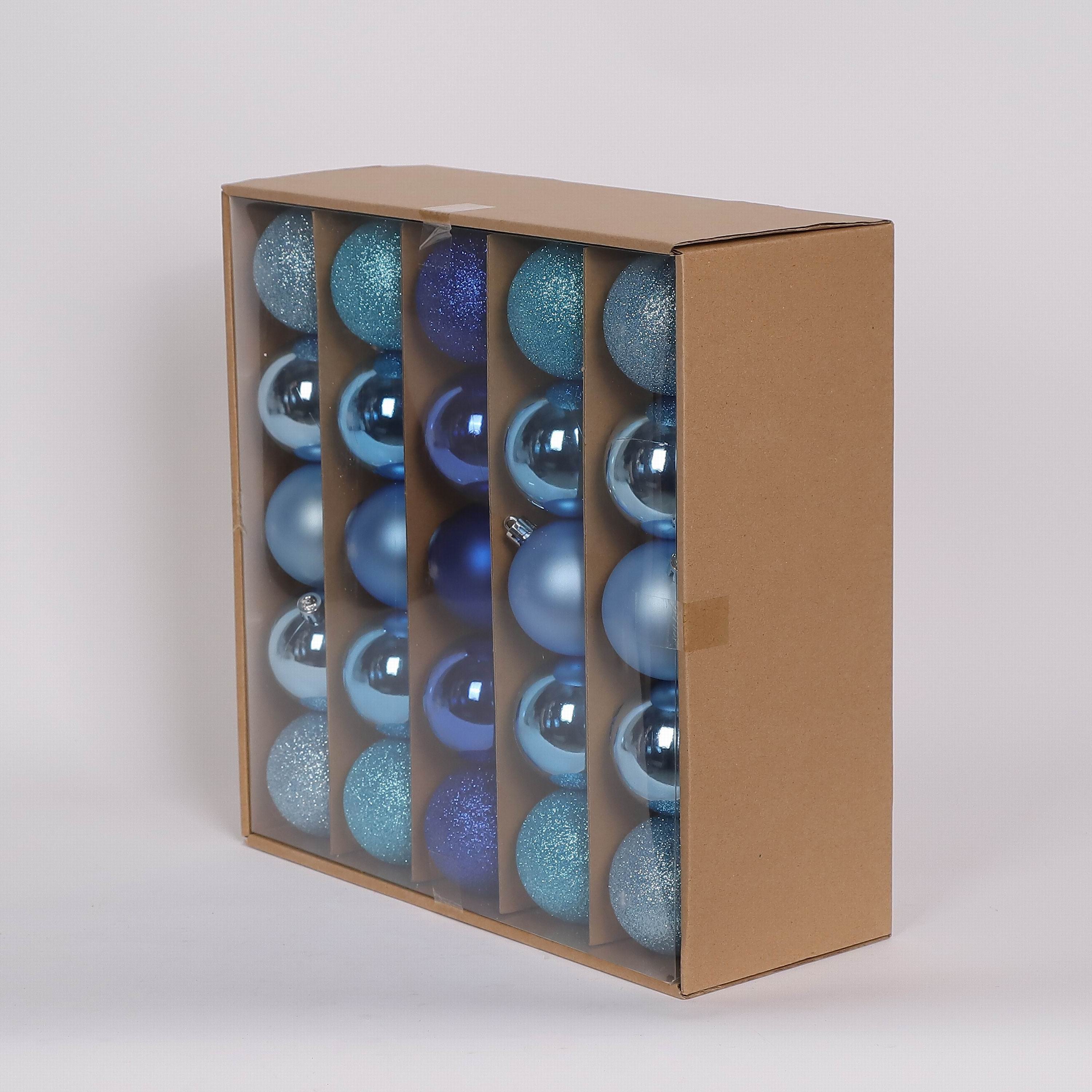 50 Shatterproof Ornaments box set - 3 Shade of Blue