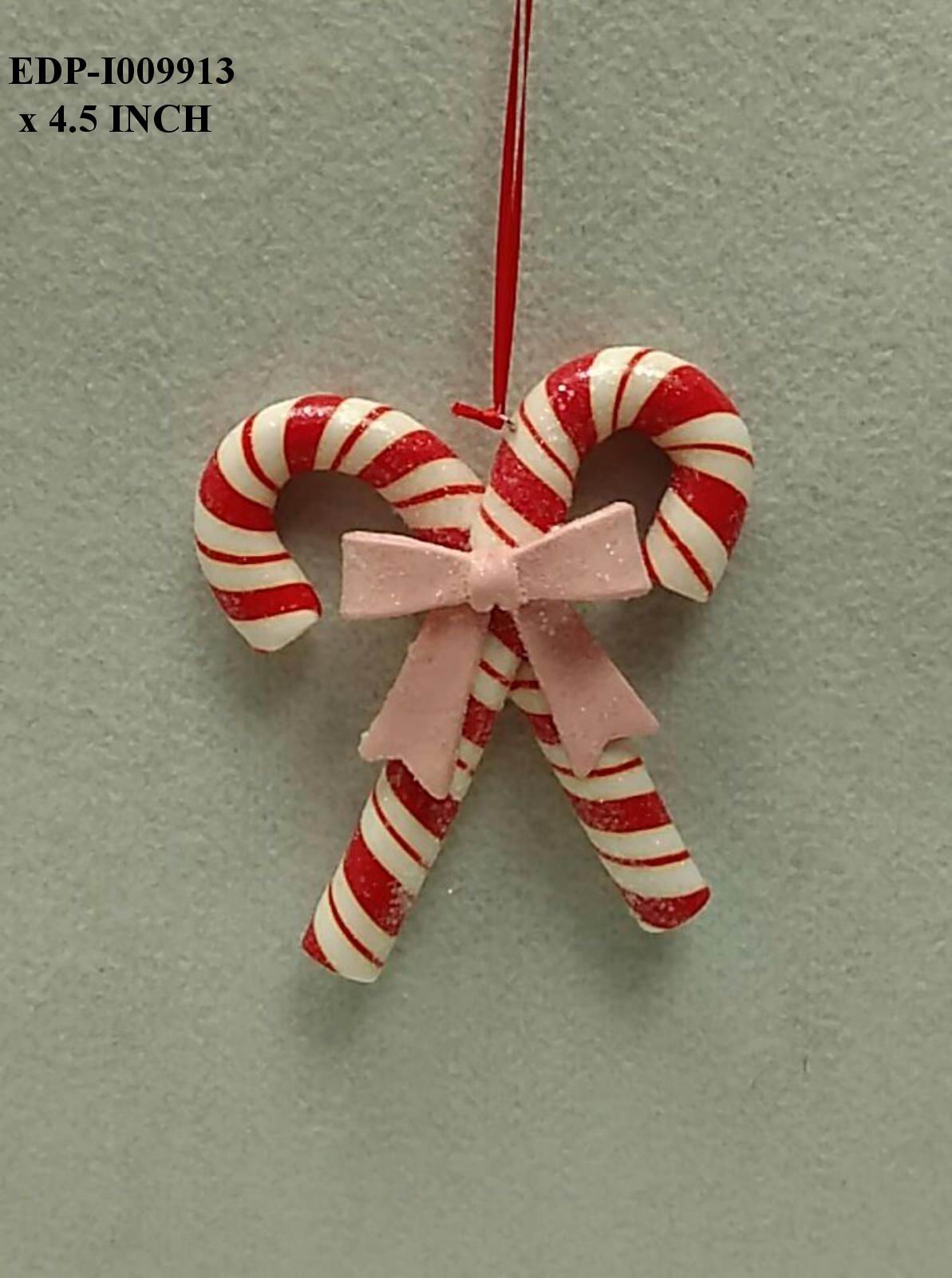 4.5" Red/White Candy Cane Orn.