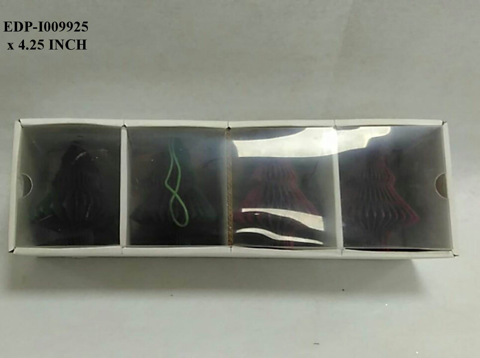 4.25"H. Paper Tree Orn. S/4