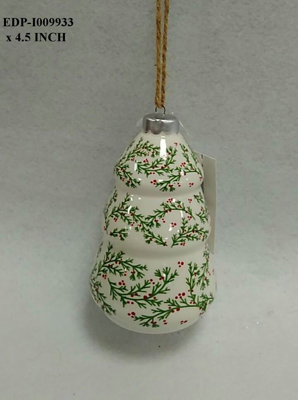 4.5" Ceramic Printed Orn.