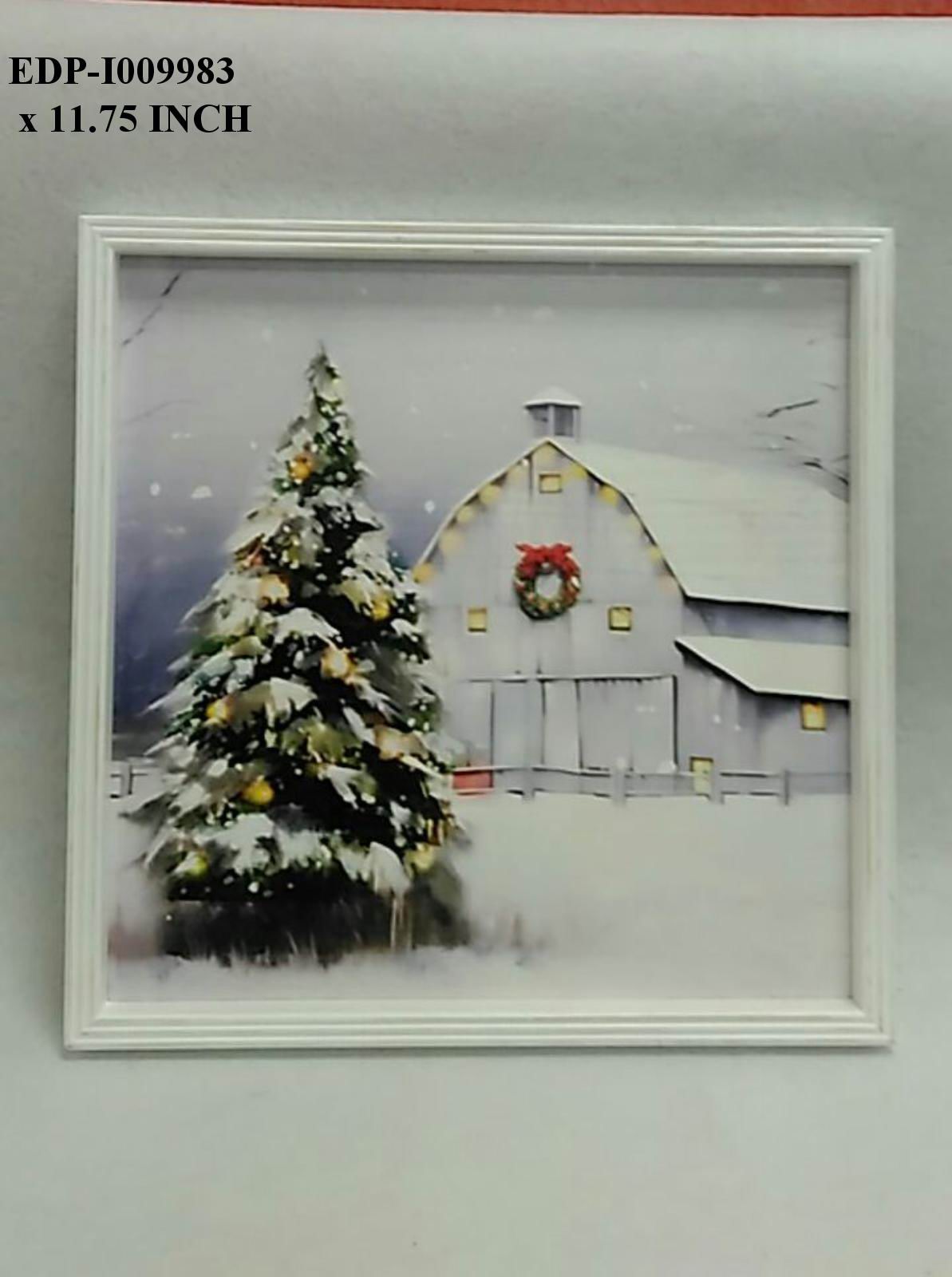 11.75"  Wood Framed Wall decor