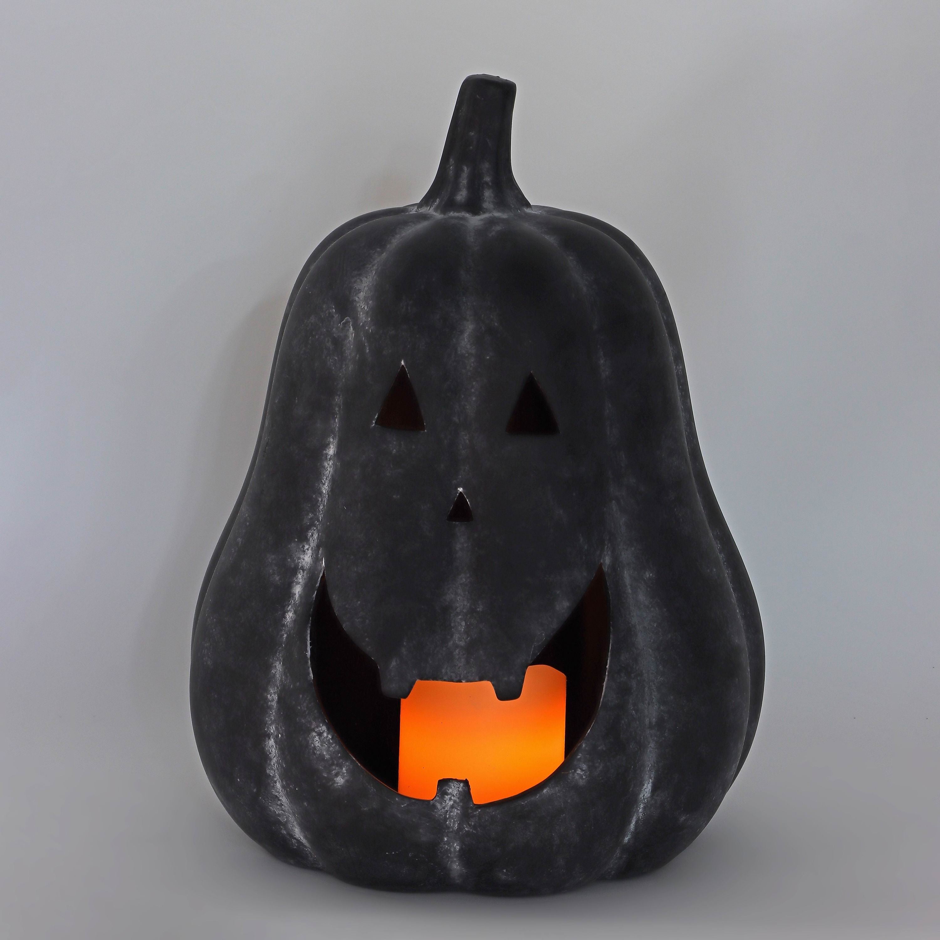 13.75"H. Halloween Jack-O-Lantern Pumpkins