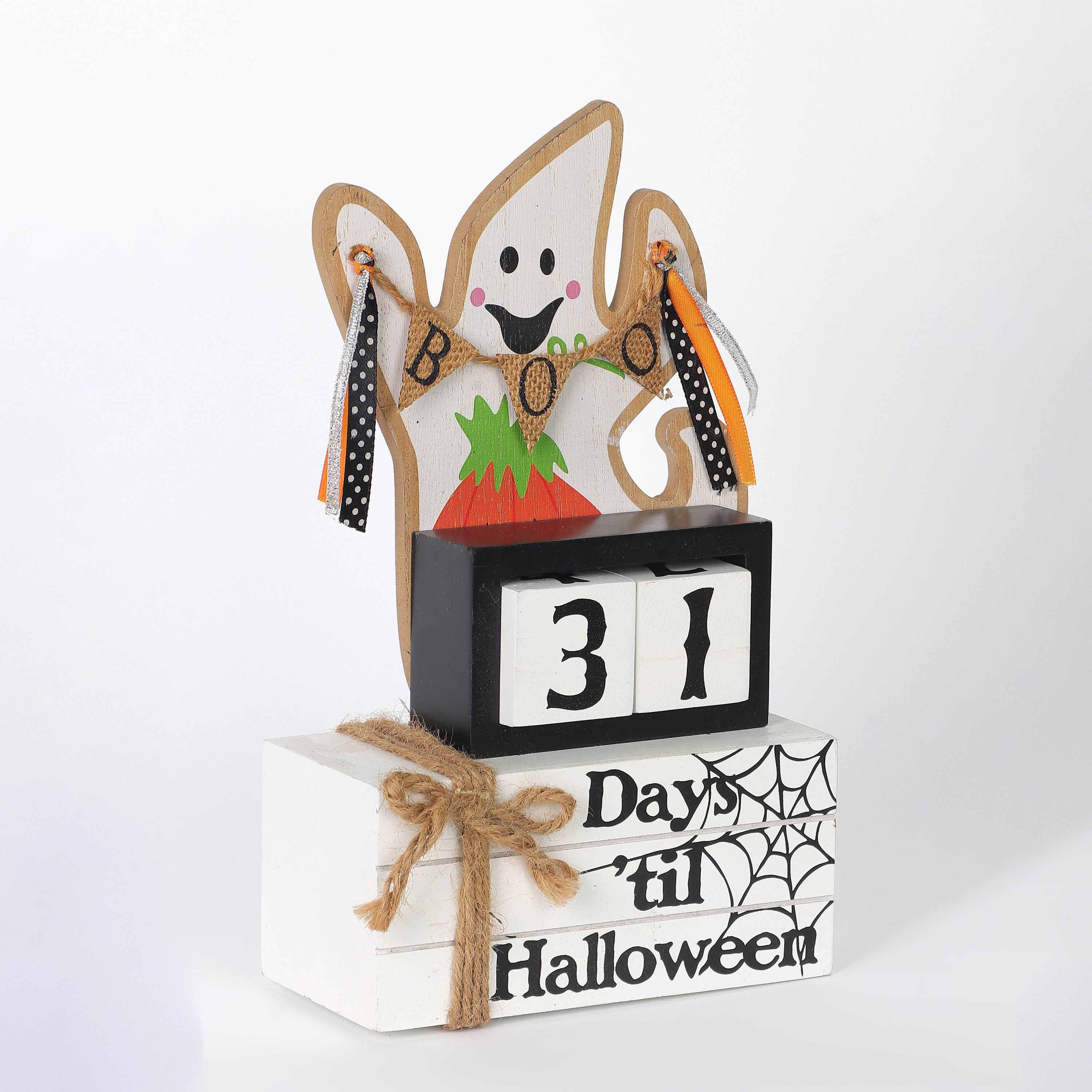 10"H. Halloween Ghost Count Down Calendar