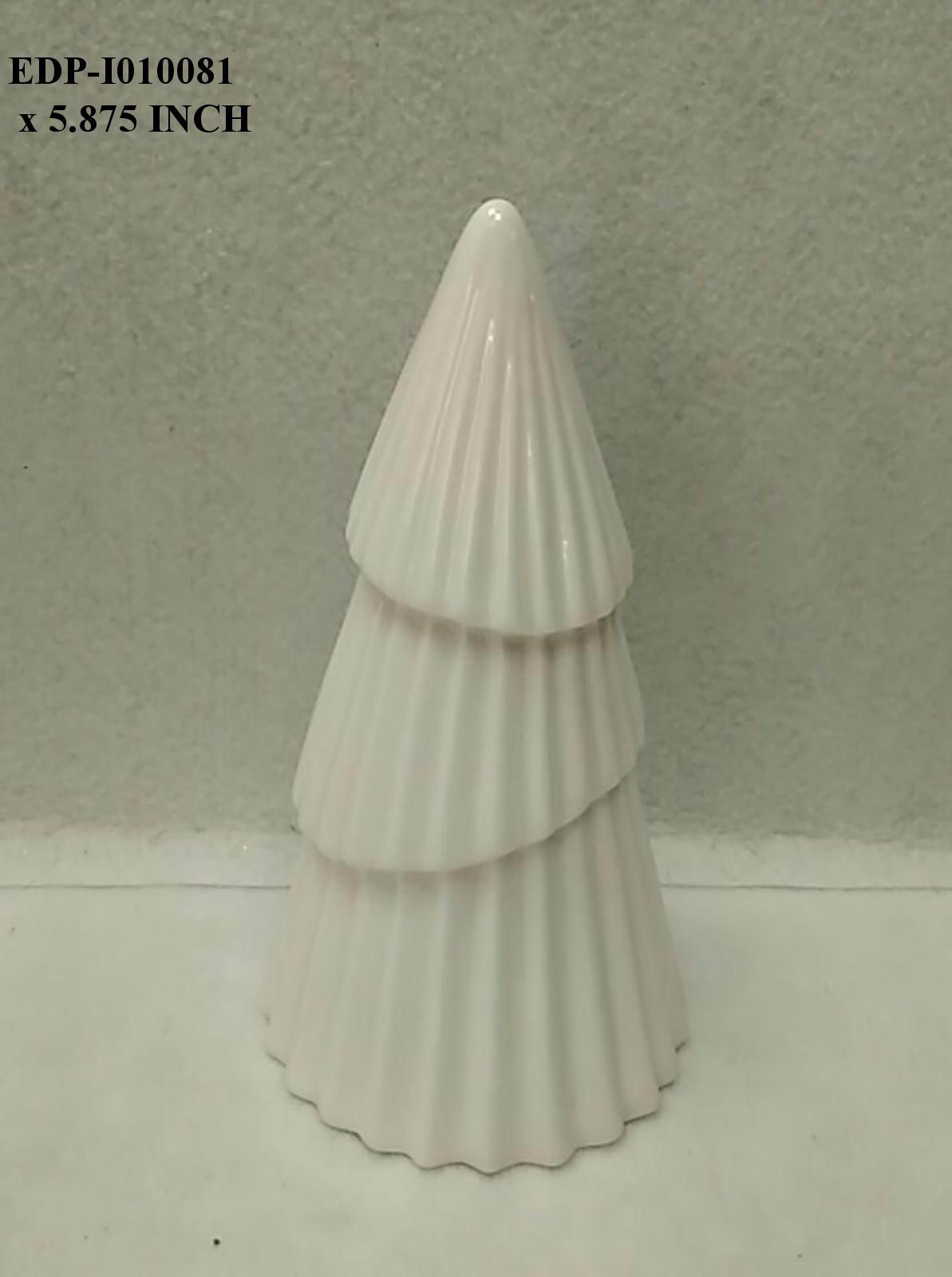 5.8" Ceramic White Table Top Tree