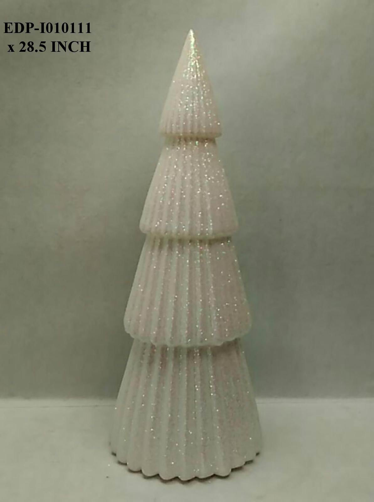 28.5" Ceramic White Table Top Tree