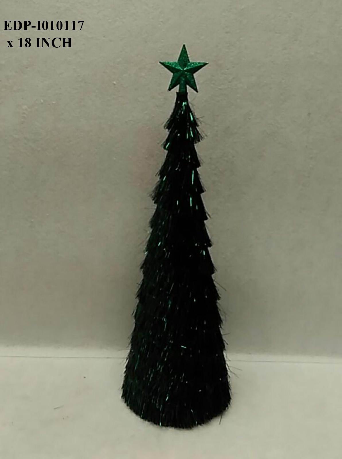 18.0" Green Tinsel Tree