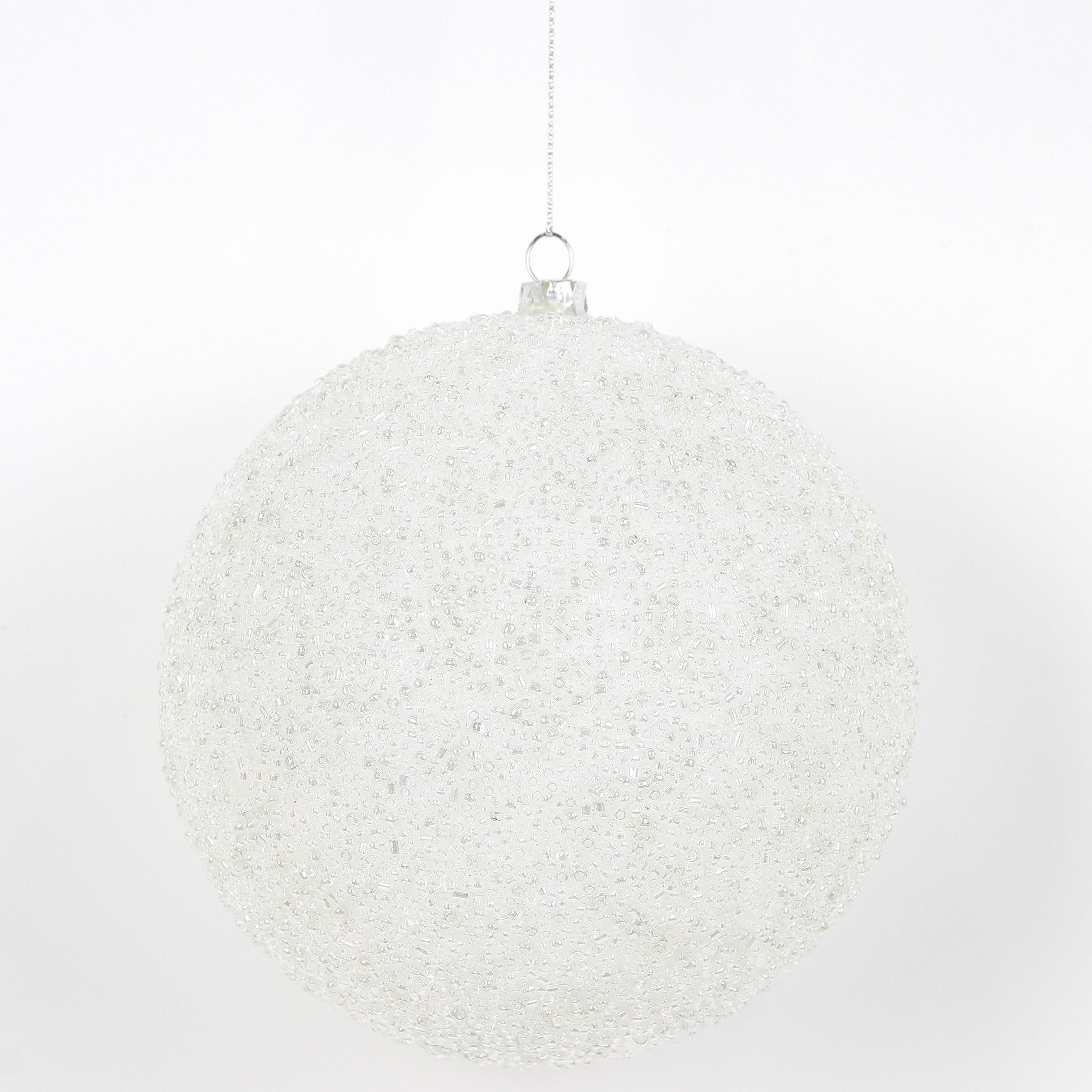 5 beaded ball ornament