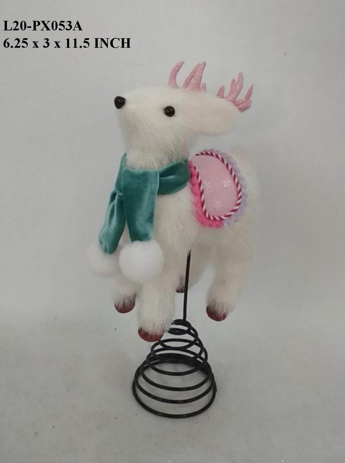 11.5" Fabric Deer Treetopper