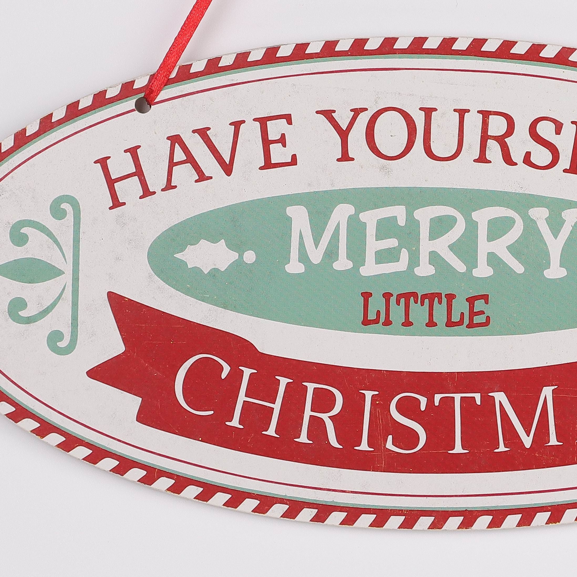 "Merry Christmas" signage wall decor