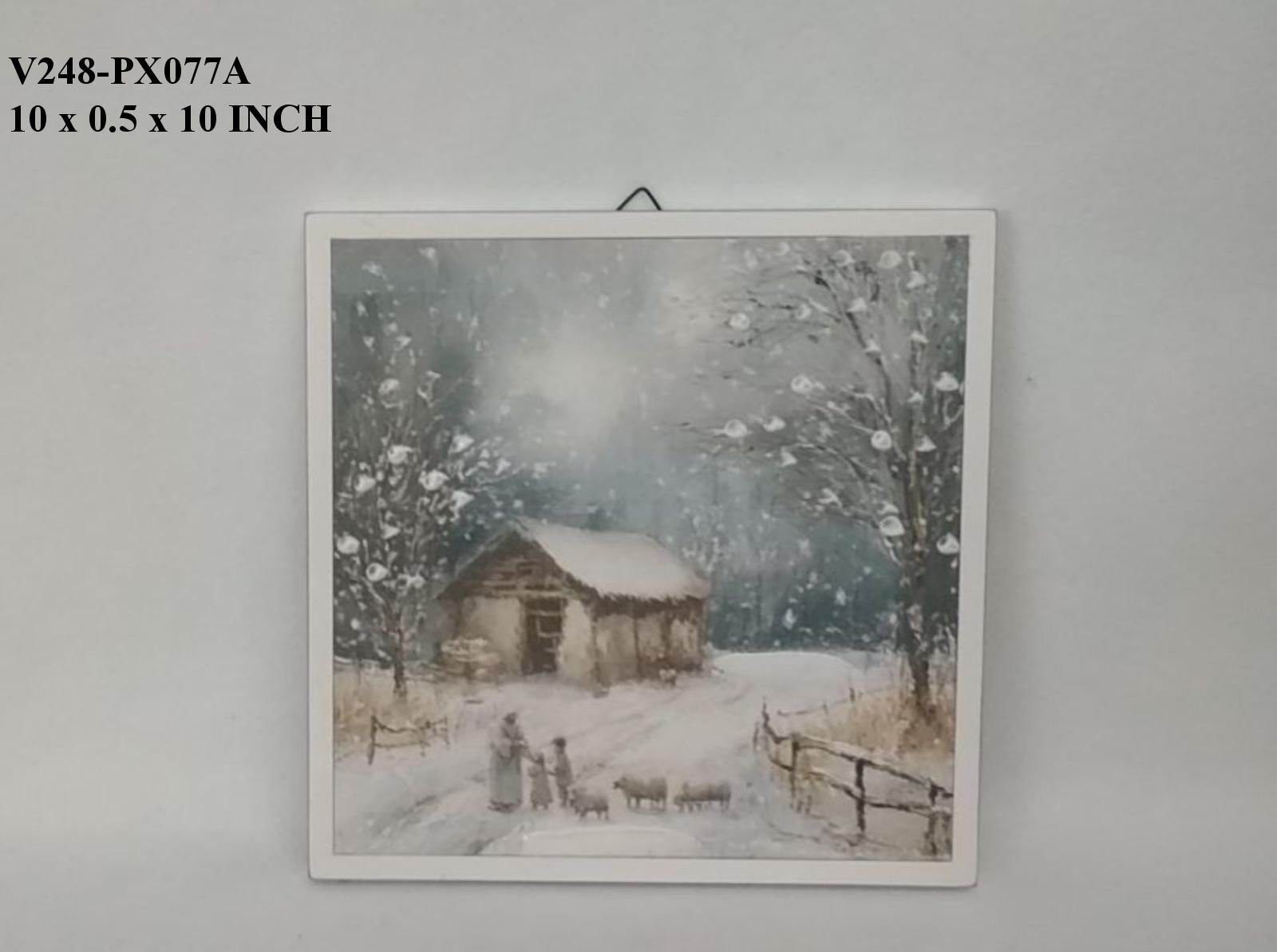 10.0"Christmas Scene Wall Decor