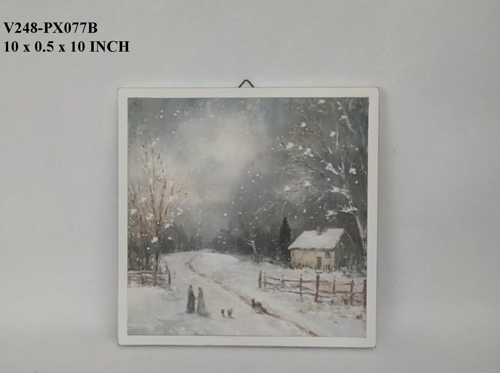 10.0"Christmas Scene Wall Decor