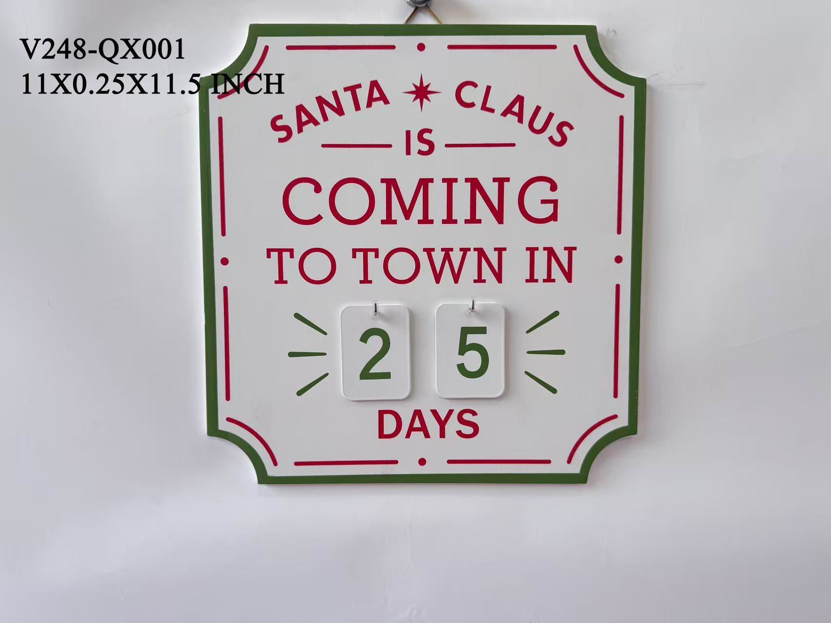 11.5" Christmas Hanging Signage