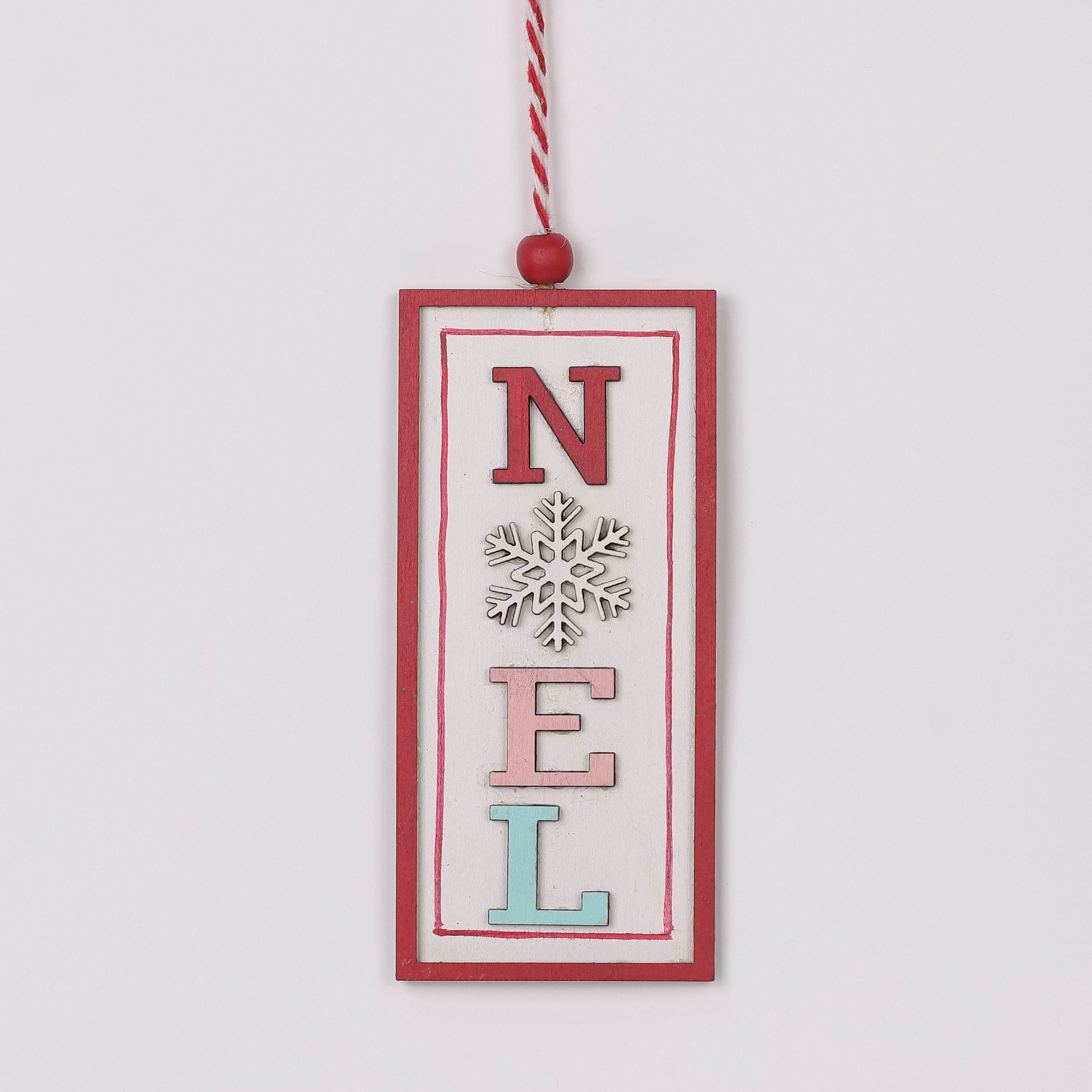 "Noel" signage ornament