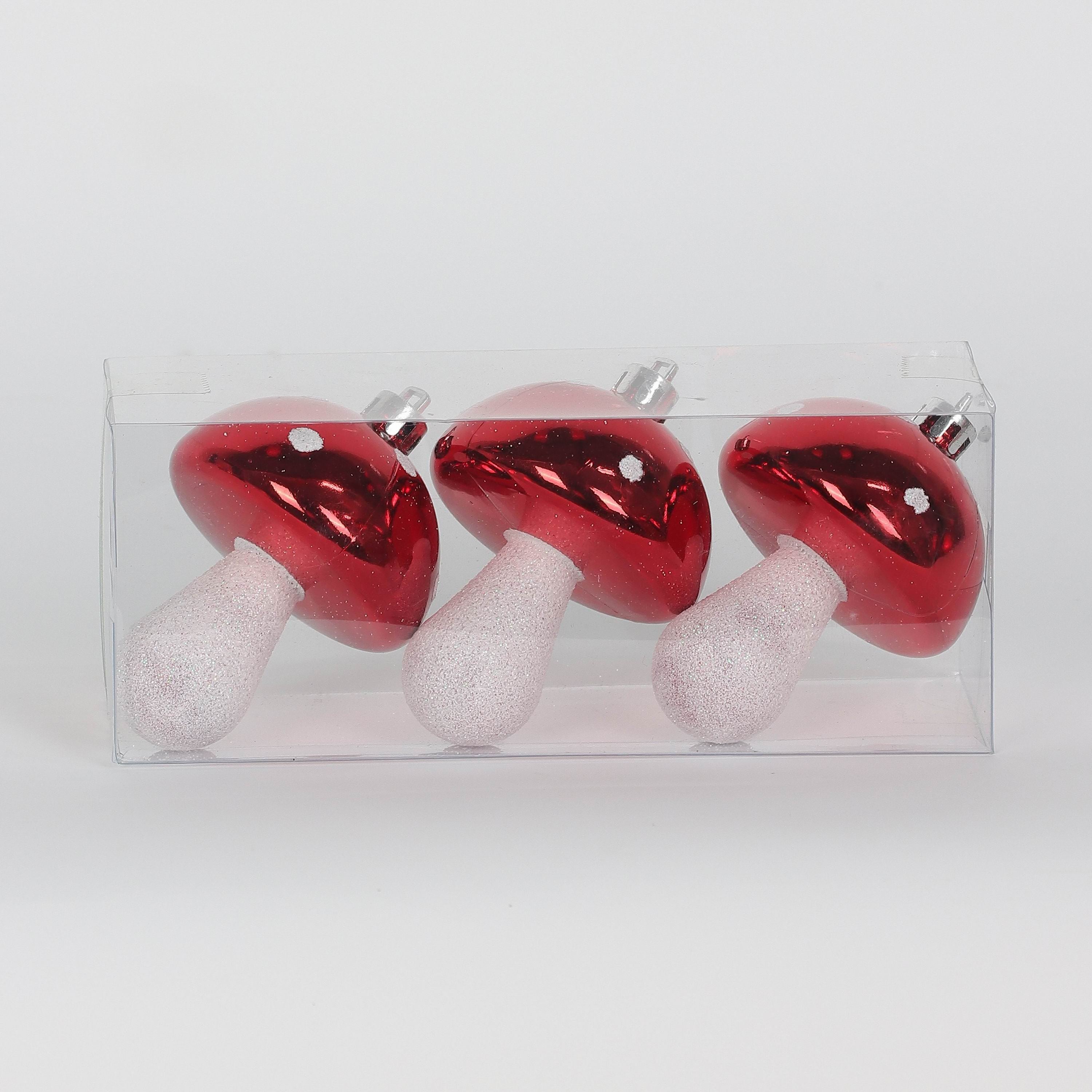 3 piece mushroom ornament
