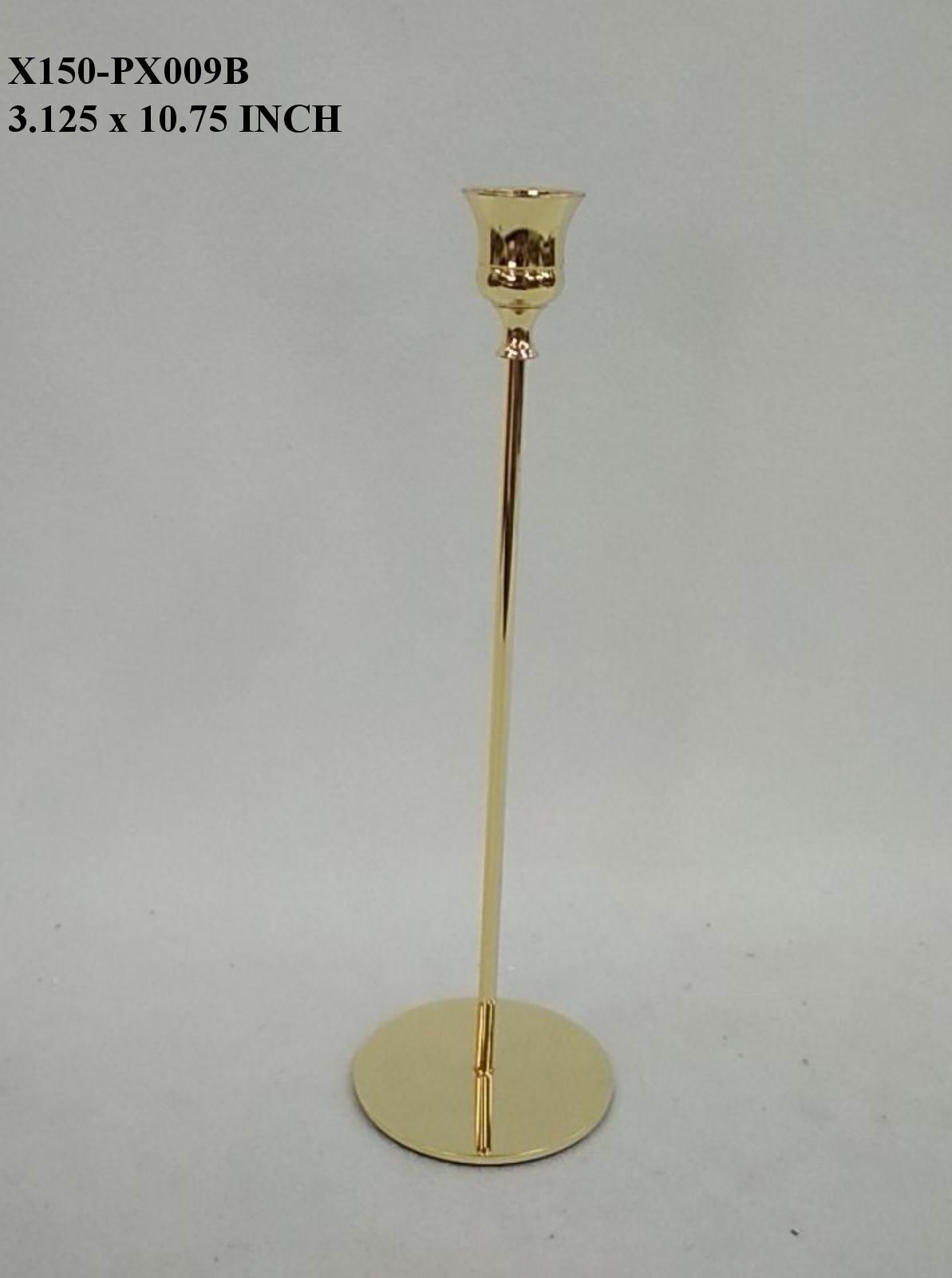 10.75" Gold Candle Holder