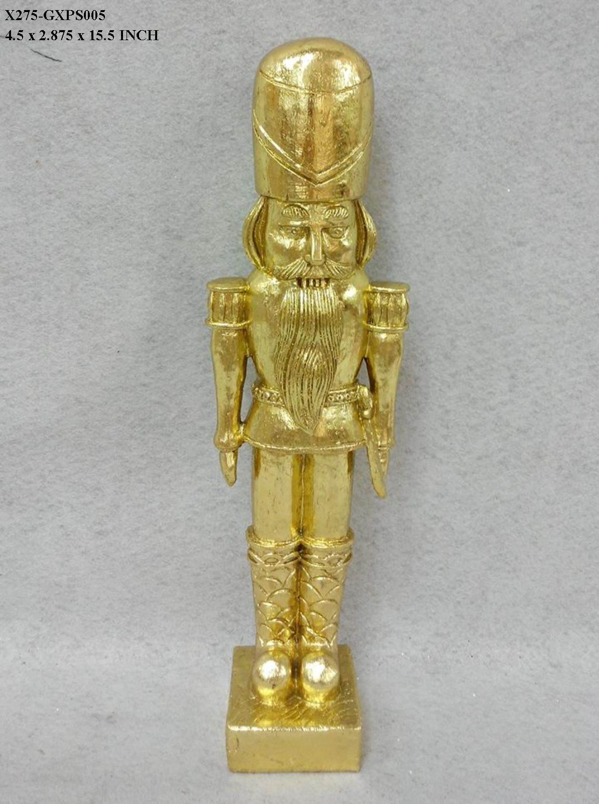 15.5" Gold Nutcracker
