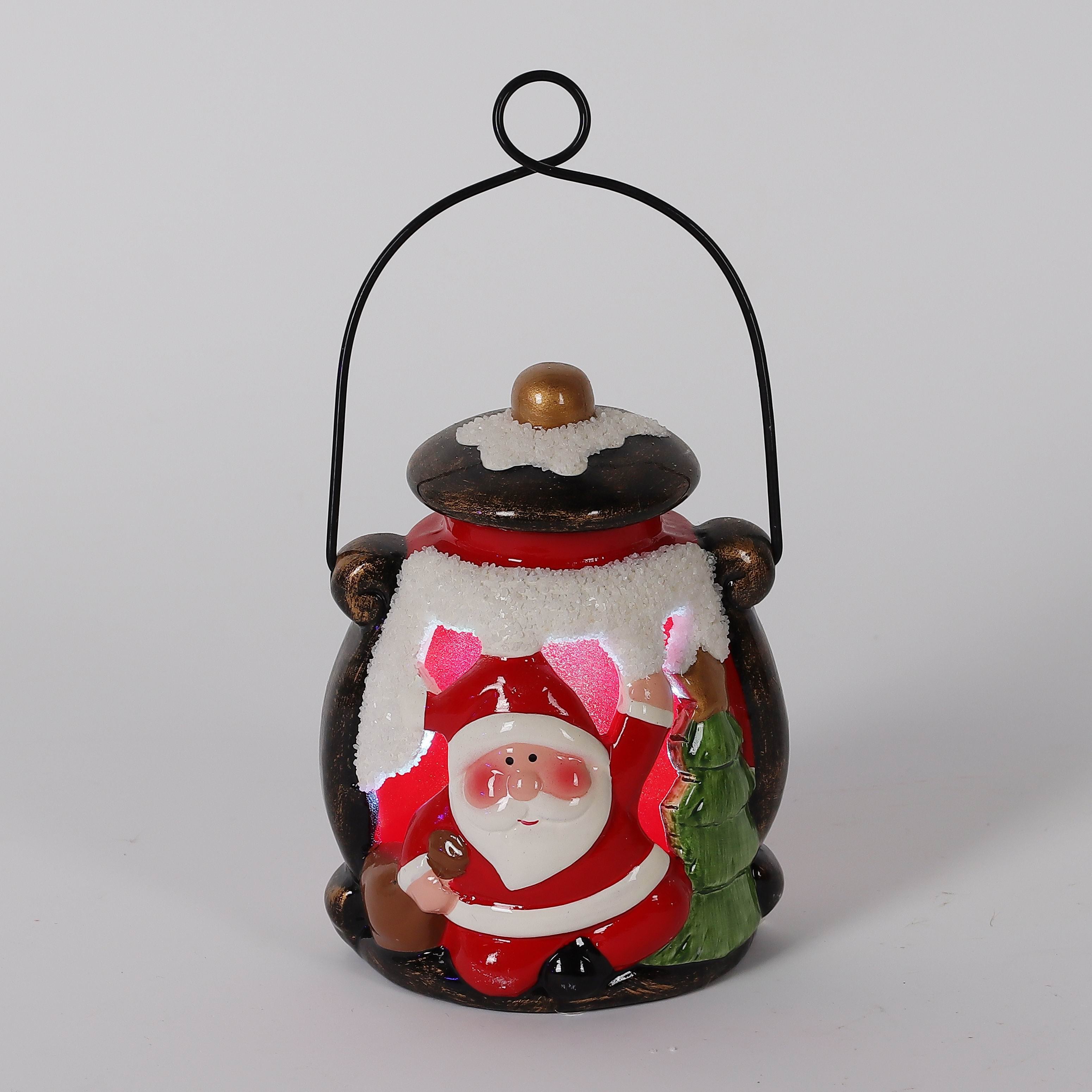 3 X 4"H SANTA CONTAINER DECOR