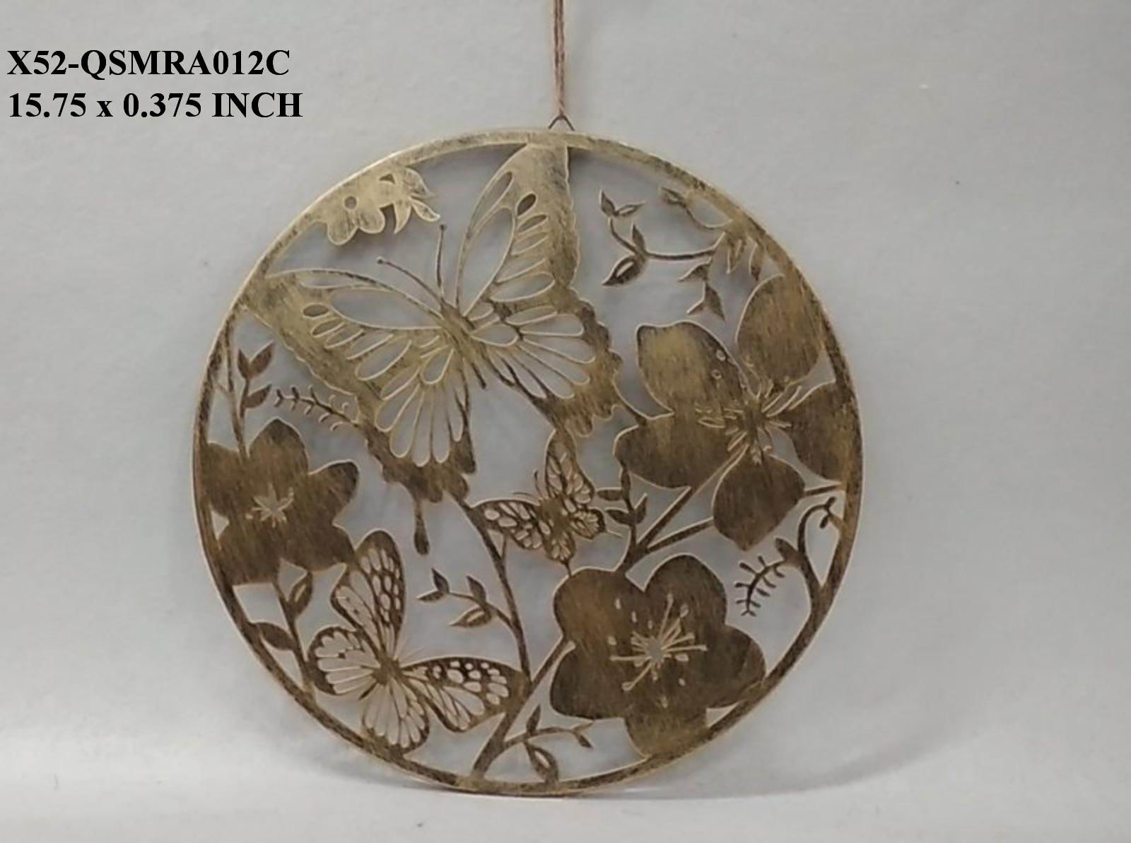 15" Gold Metal Wall Hanging decor
