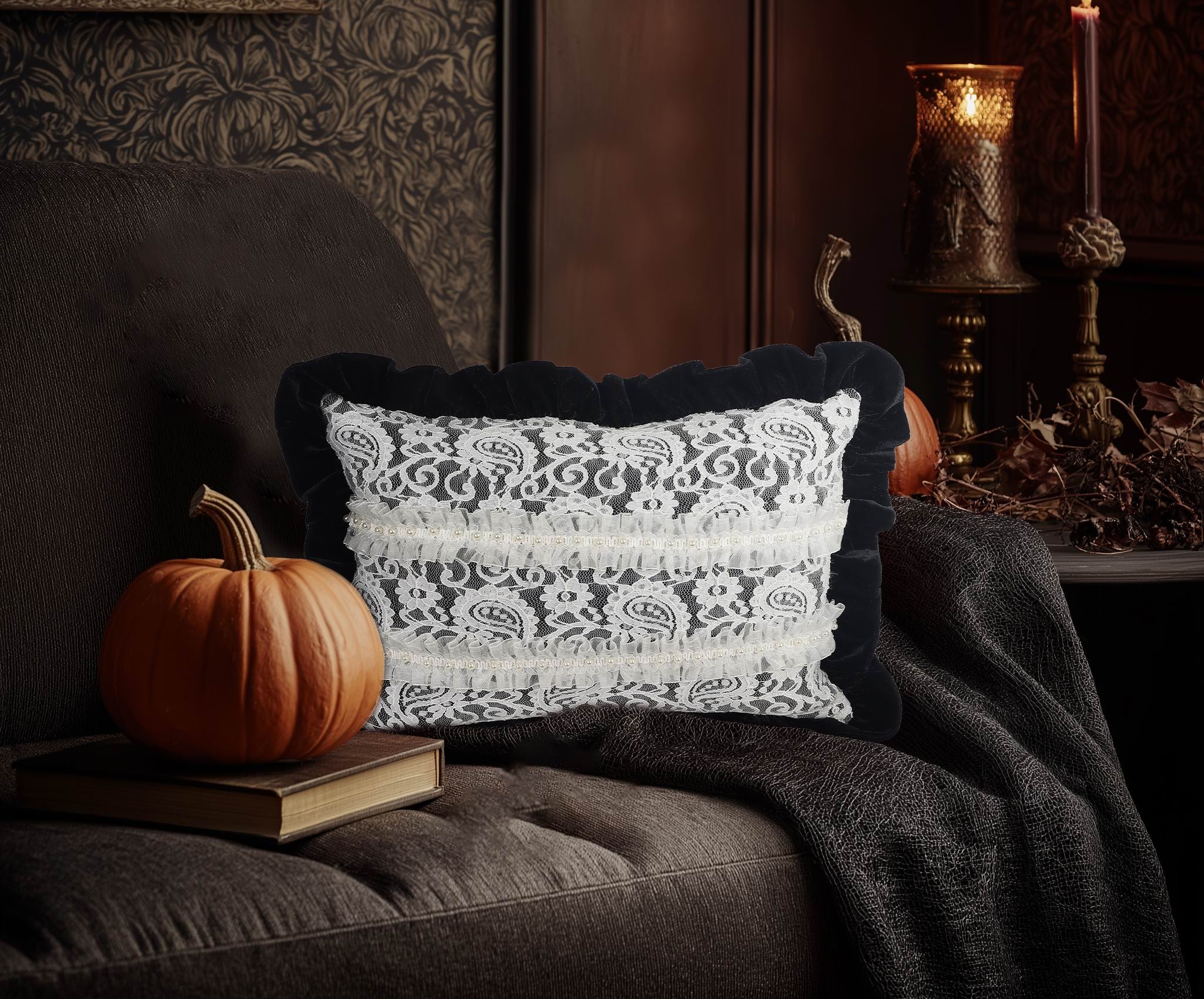 18" Halloween Fabric Pillow