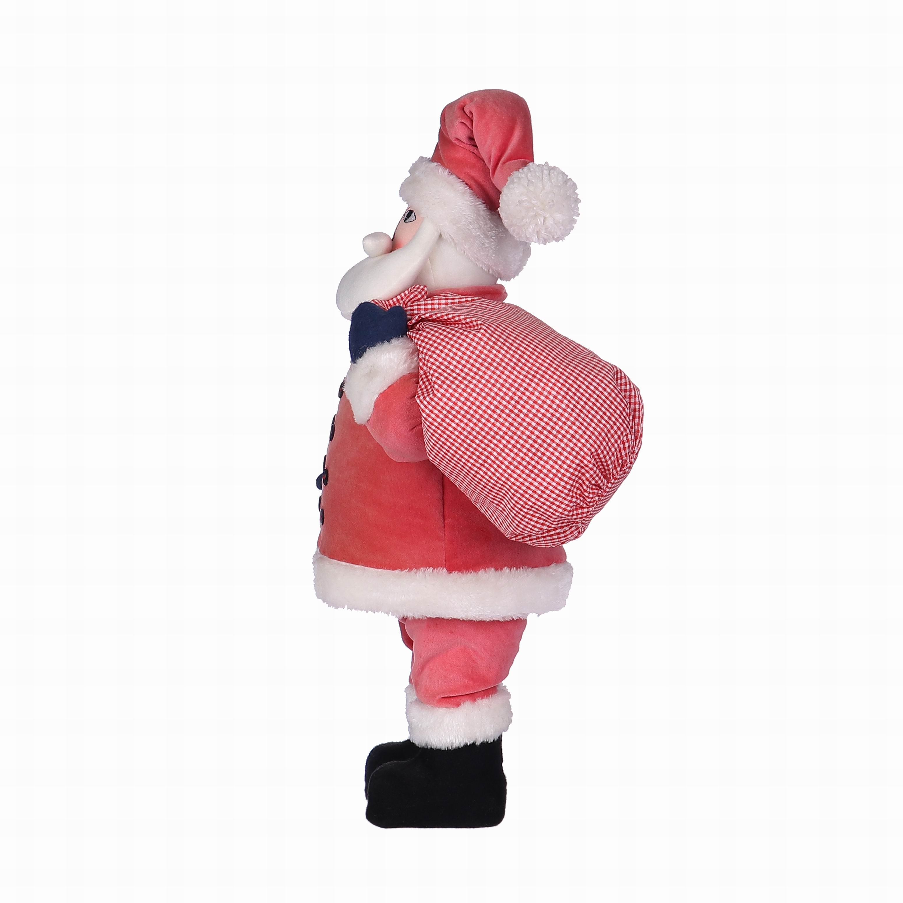 12 X 7.5 X 25"H SANTA IN RED W/PACKAGE