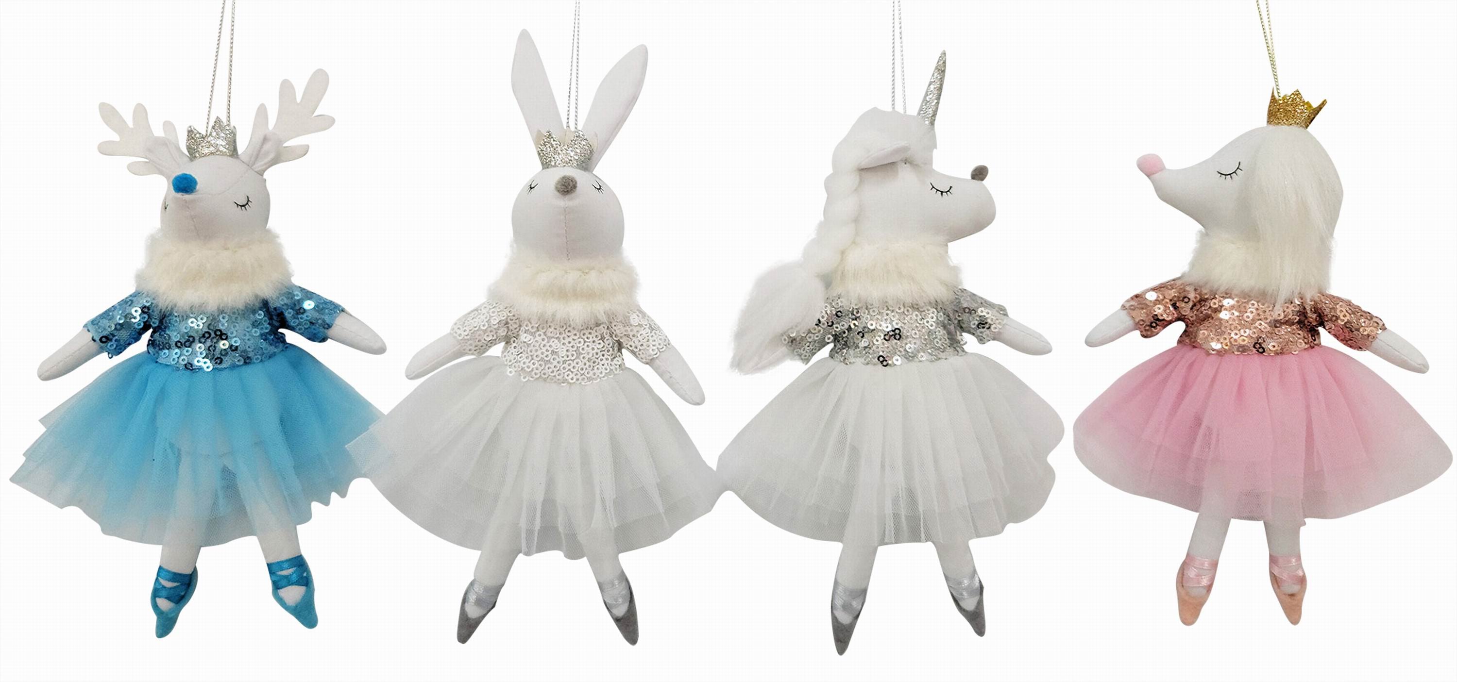 Ballerina Animals Ornaments (4 styles)