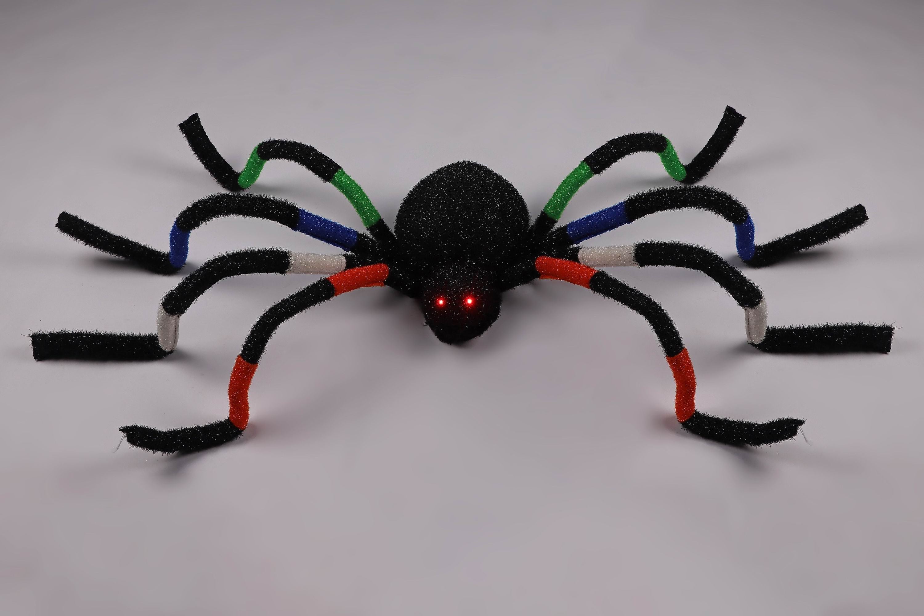 11.5" Halloween Black/ Orange Spider