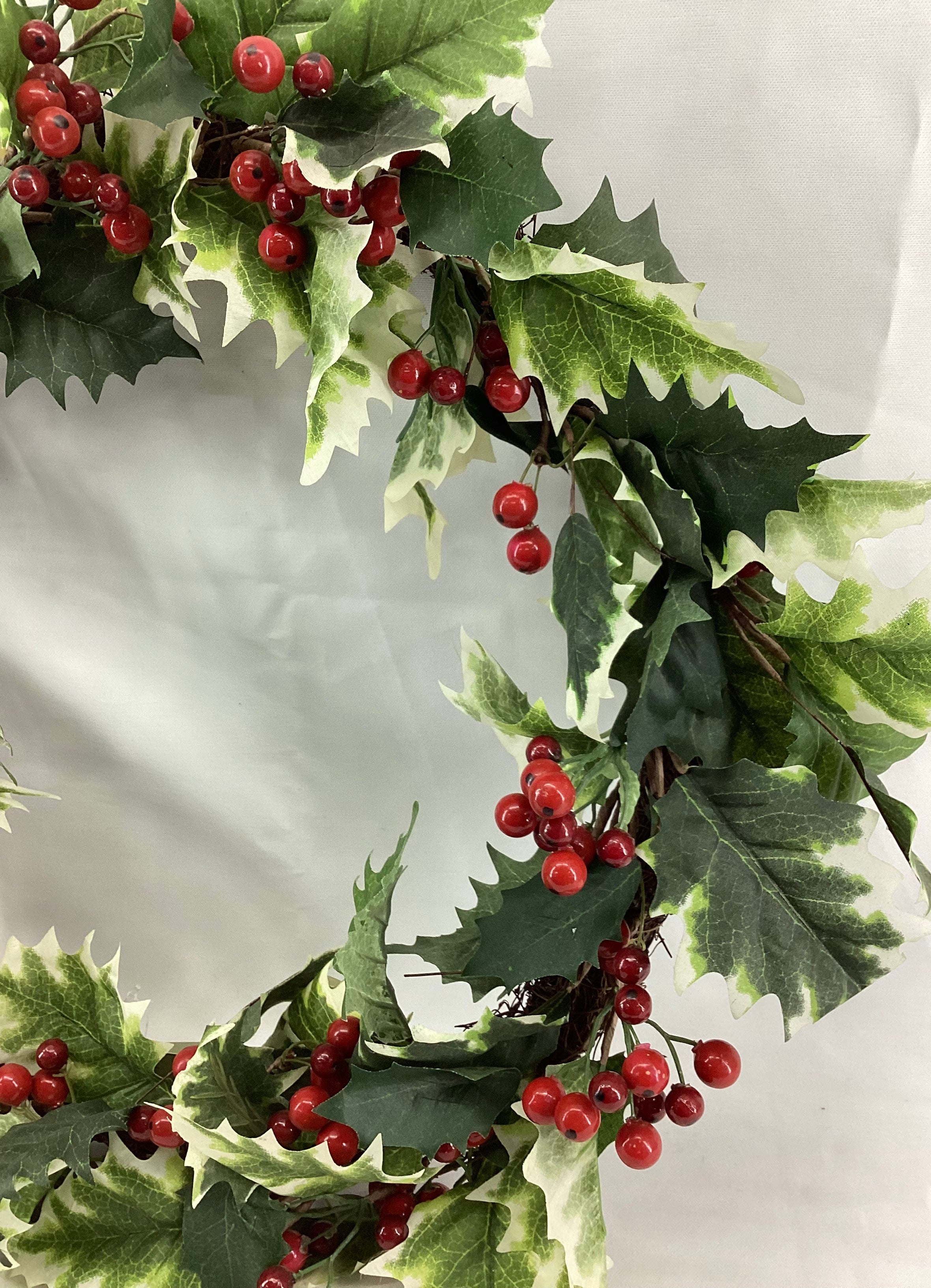 20' dia. Holly and Berry Wreath